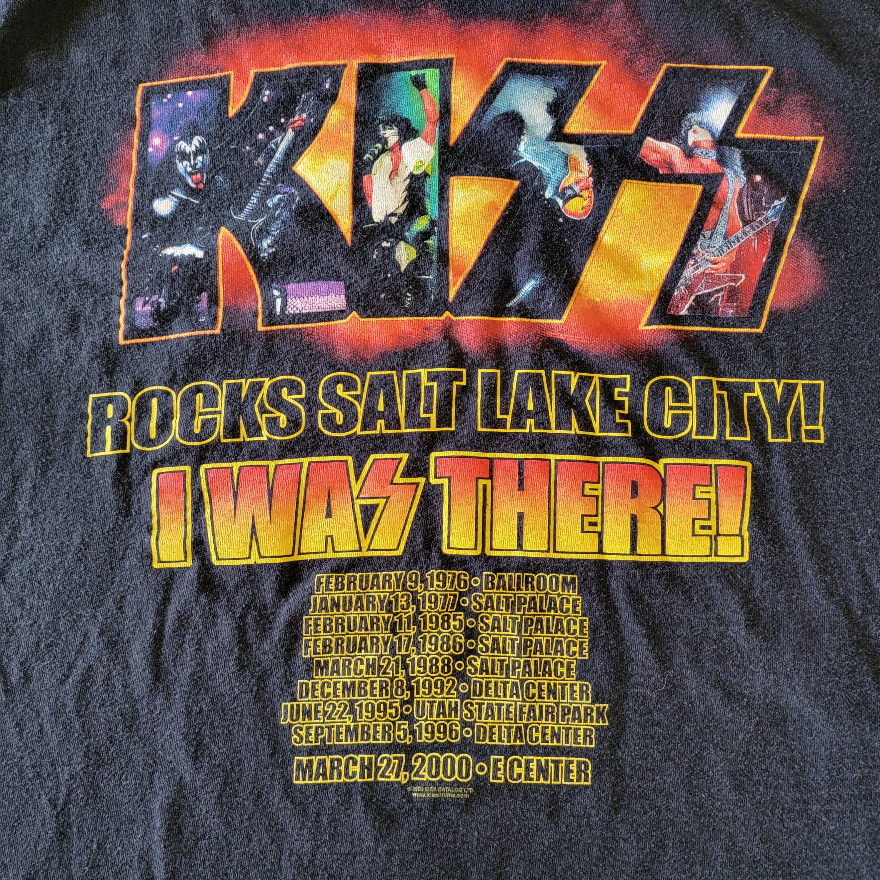 All Sport × Band Tees × Vintage Kiss 2000 Tour Shirt | Rocks Salt Lake City Size US XL / EU 56 / 4 - 7 Thumbnail
