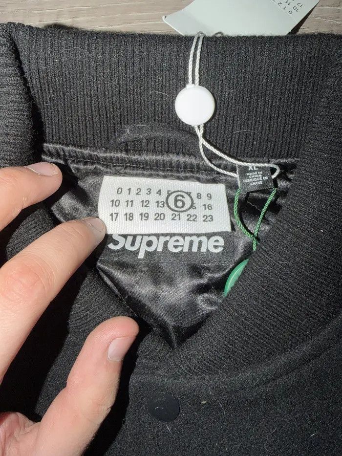 Maison Margiela × Supreme Supreme Margiela Varsity Jacket Size US XL / EU 56 / 4 - 4 Thumbnail