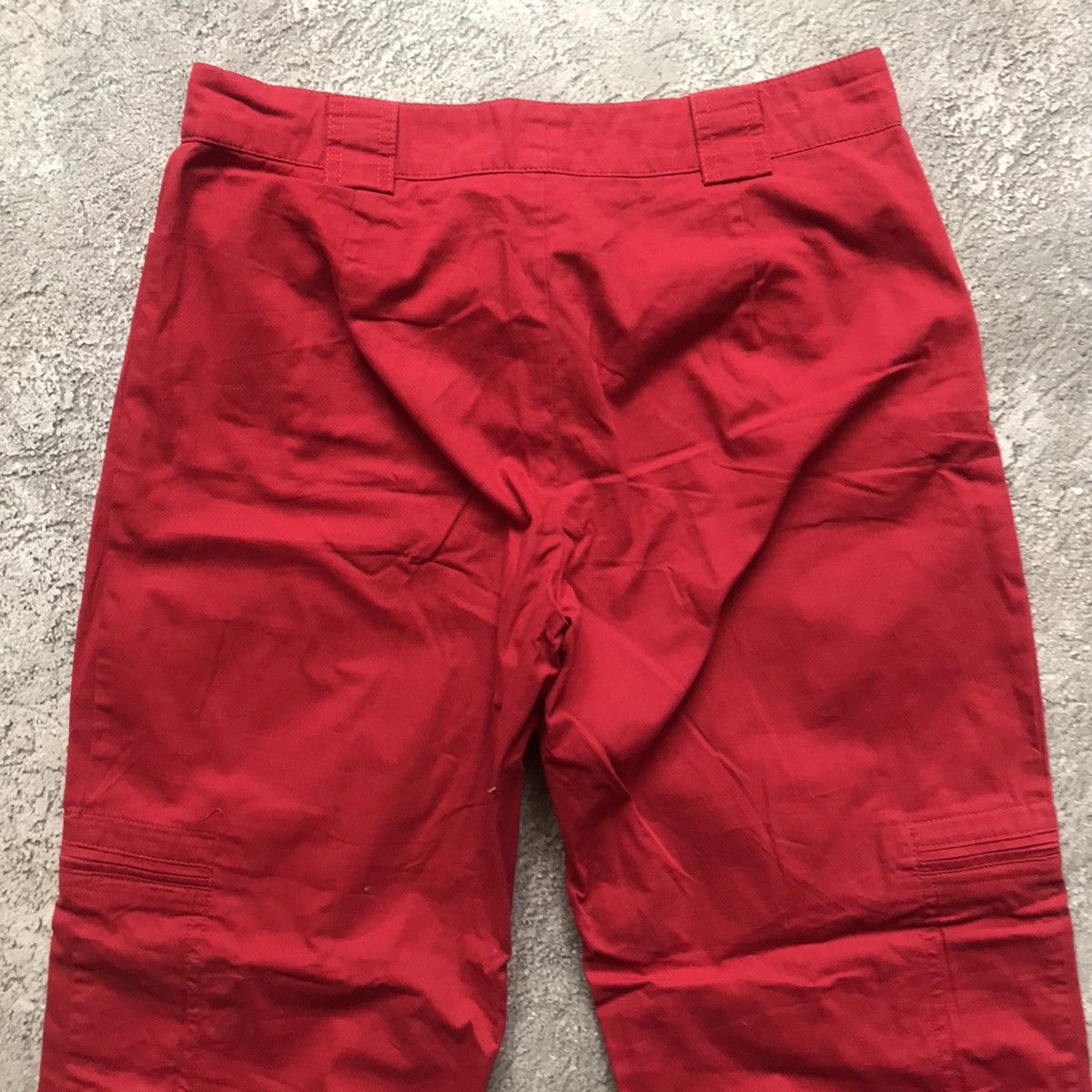 Vintage Vintage 90s Red Baggy Cargo Parachute Pants Streetwear 28 Size 28" / US 6 / IT 42 - 7 Thumbnail