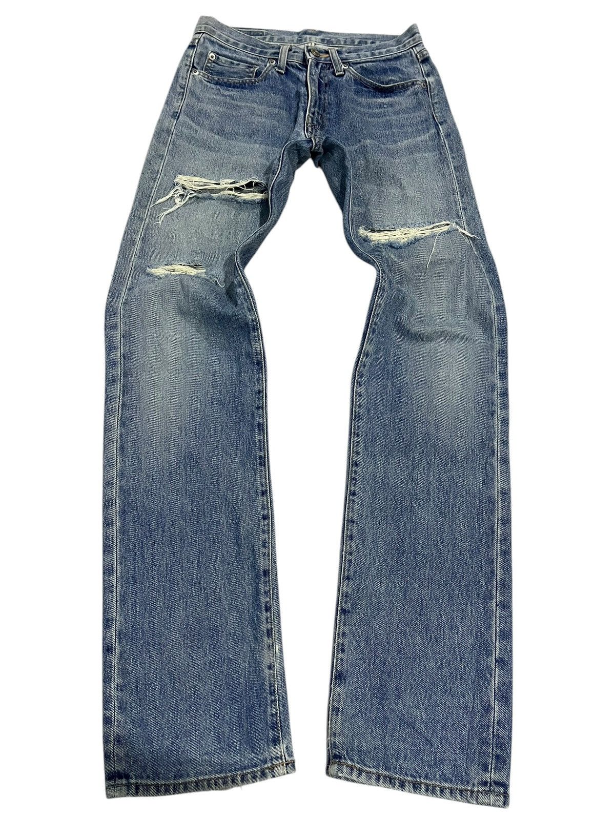 If Six Was Nine × Japanese Brand × Le Grande Bleu (L.G.B.) Y2K JAPANESE BRAND GLHEART BLUE WASHED DENIM Size US 29 - 1 Thumbnail