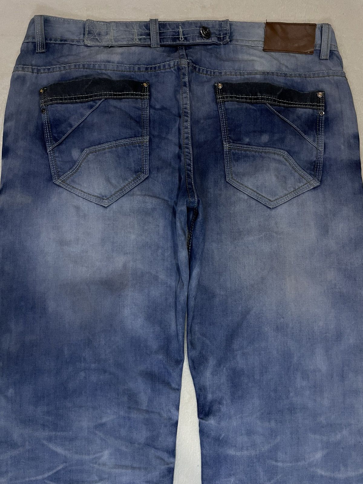 Japanese Brand Vintage TK Denim Acidwash Faded Jeans Size US 39 - 10 Thumbnail