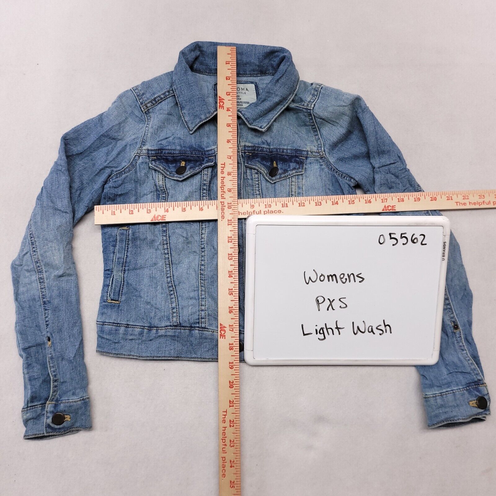 Sonoma Sonoma Button Up Denim Jean Jacket Womens Size PXS Blue Size XS / US 0-2 / IT 36-38 - 9 Thumbnail