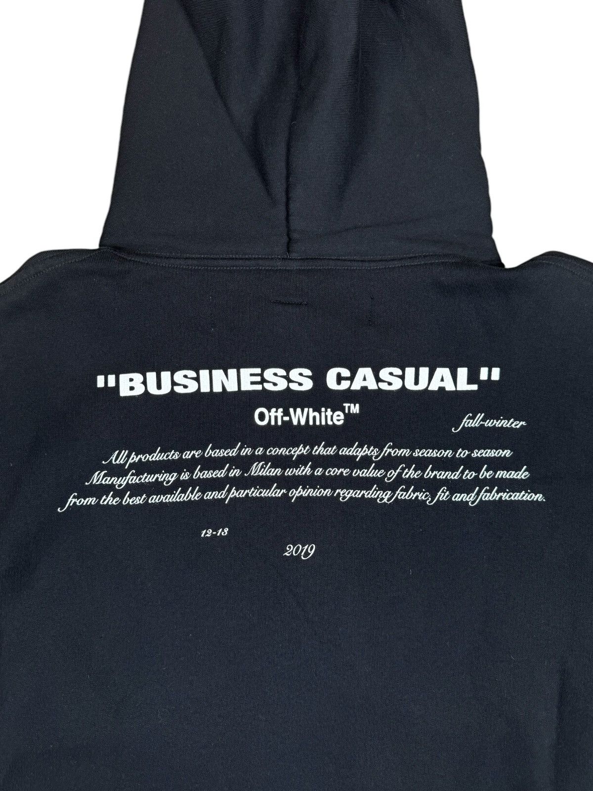 Off-White Off-White Bernini Diagonal Business Casual Pullover Hoodie Size US XS / EU 42 / 0 - 10 Thumbnail