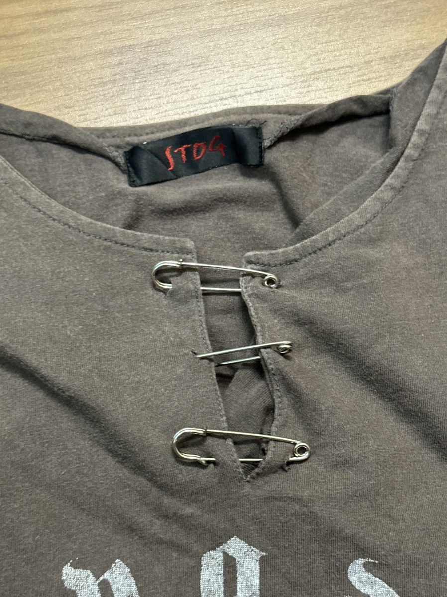 Japanese Brand × Seditionaries Seditionaries Stog Distressed Skull Tee Shirt Size US M / EU 48-50 / 2 - 7 Thumbnail