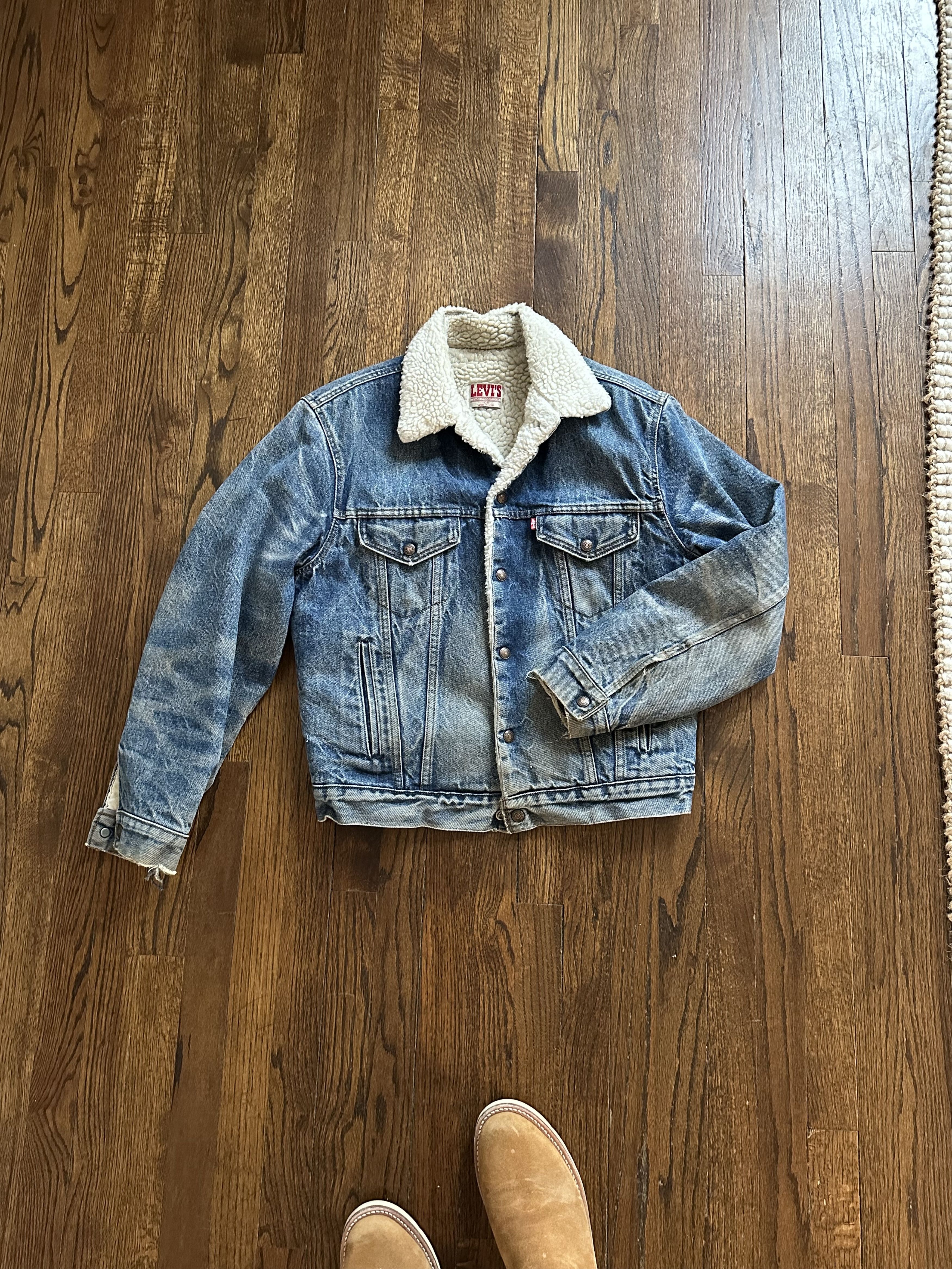 Levi's Made In USA Sherpa Jacket Size US L / EU 52-54 / 3 - 1 Thumbnail