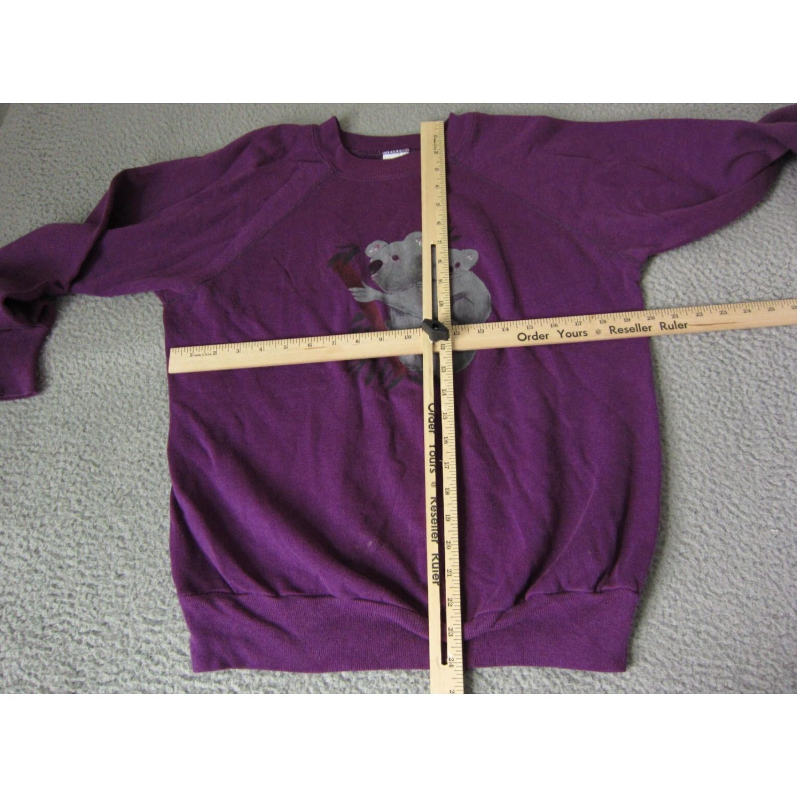 Vintage VINTAGE Koala Sweatshirt Womens L Purple Pullover Crew Neck USA Made in USA Panhill 90s Bird Jungle Cat Cotton Polyester Fleece Regular Size L / US 10 / IT 46 - 7 Thumbnail