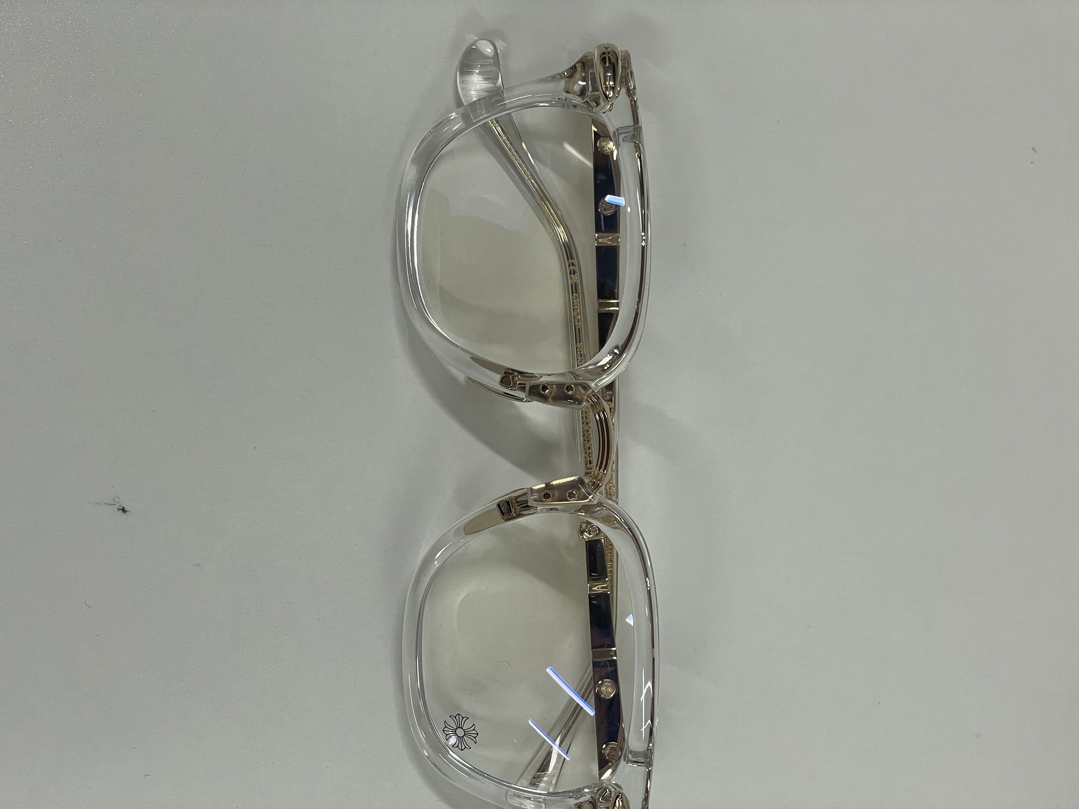 Chrome Hearts Chrome Hearts TITANASLUVR CRYS-GP Glasses Frame Size ONE SIZE - 6 Thumbnail
