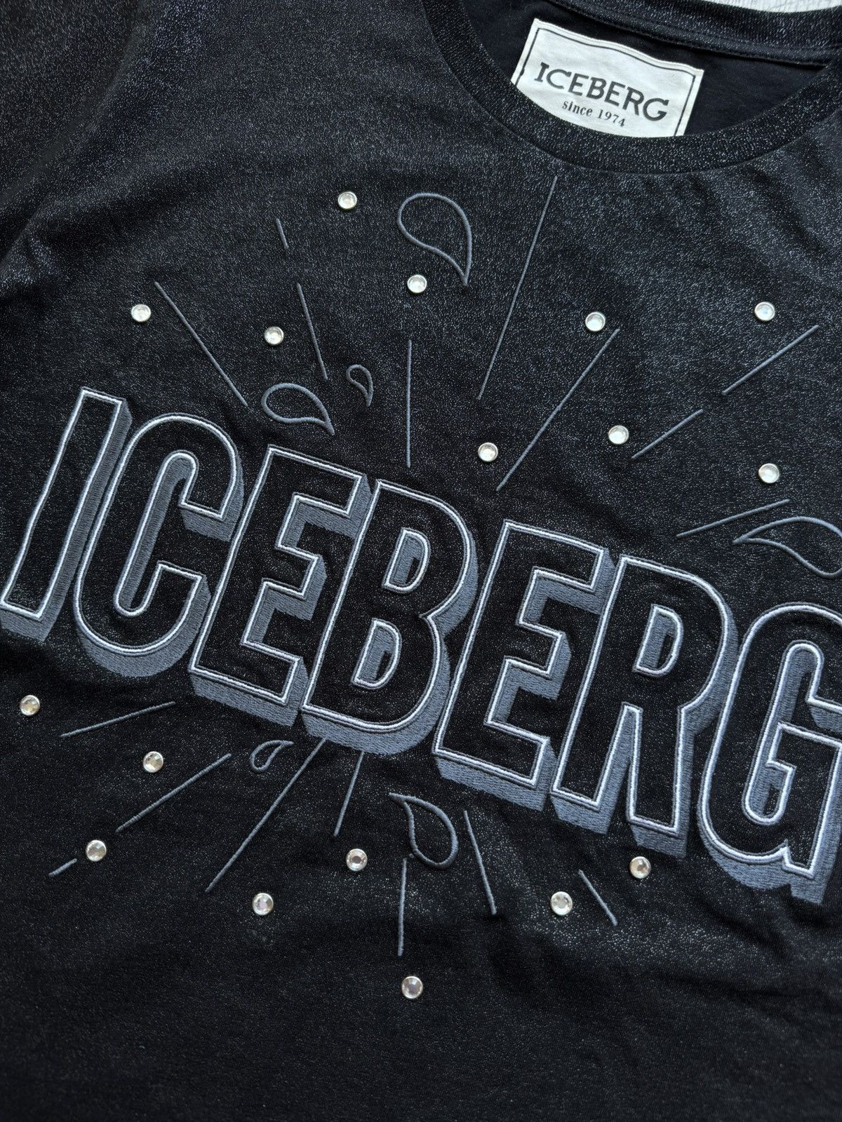 Iceberg Iceberg shiny t-shirt with embroidered logo Size M / US 6-8 / IT 42-44 - 3 Thumbnail