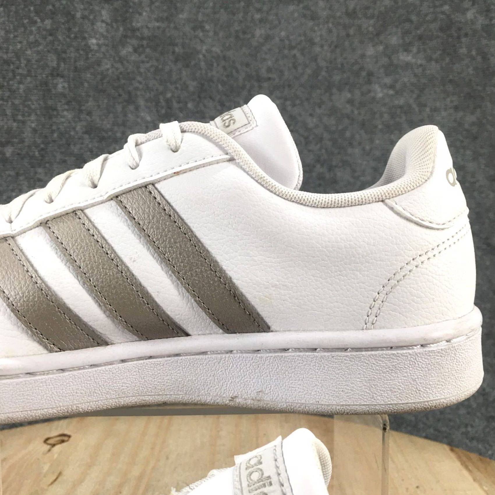 Adidas Adidas Sneaker Men 8.5 White Grand Court Lace Up Round Toe Casual Comfort F36485 Size US 9 / EU 42 - 5 Thumbnail