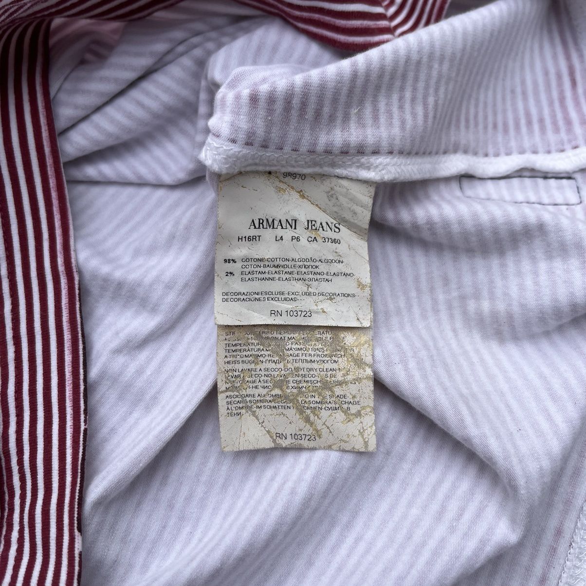 Armani Armani Jeans Stripe Printed Tee Size US L / EU 52-54 / 3 - 6 Thumbnail