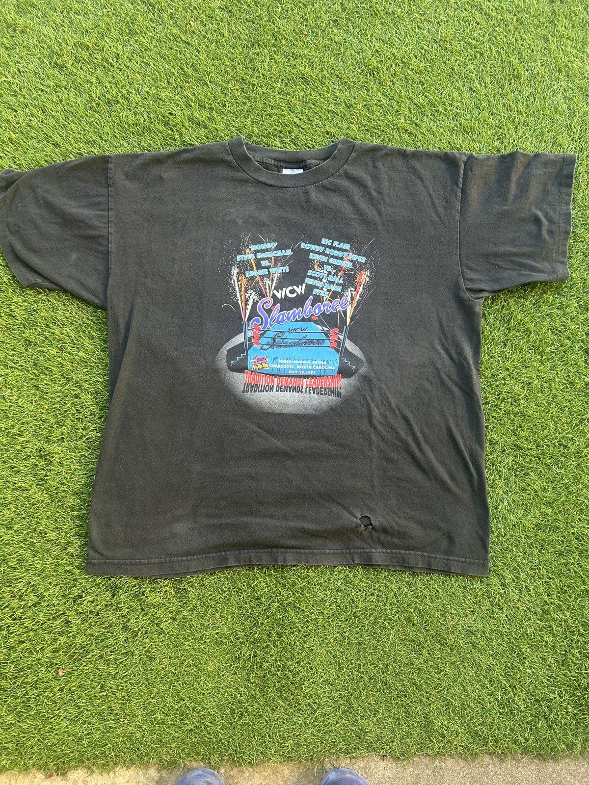 WCW/nWo Vintage T-shirt WCW Slamboree 1997 Pay Per View Eventt Size US XL / EU 56 / 4 - 1 Thumbnail