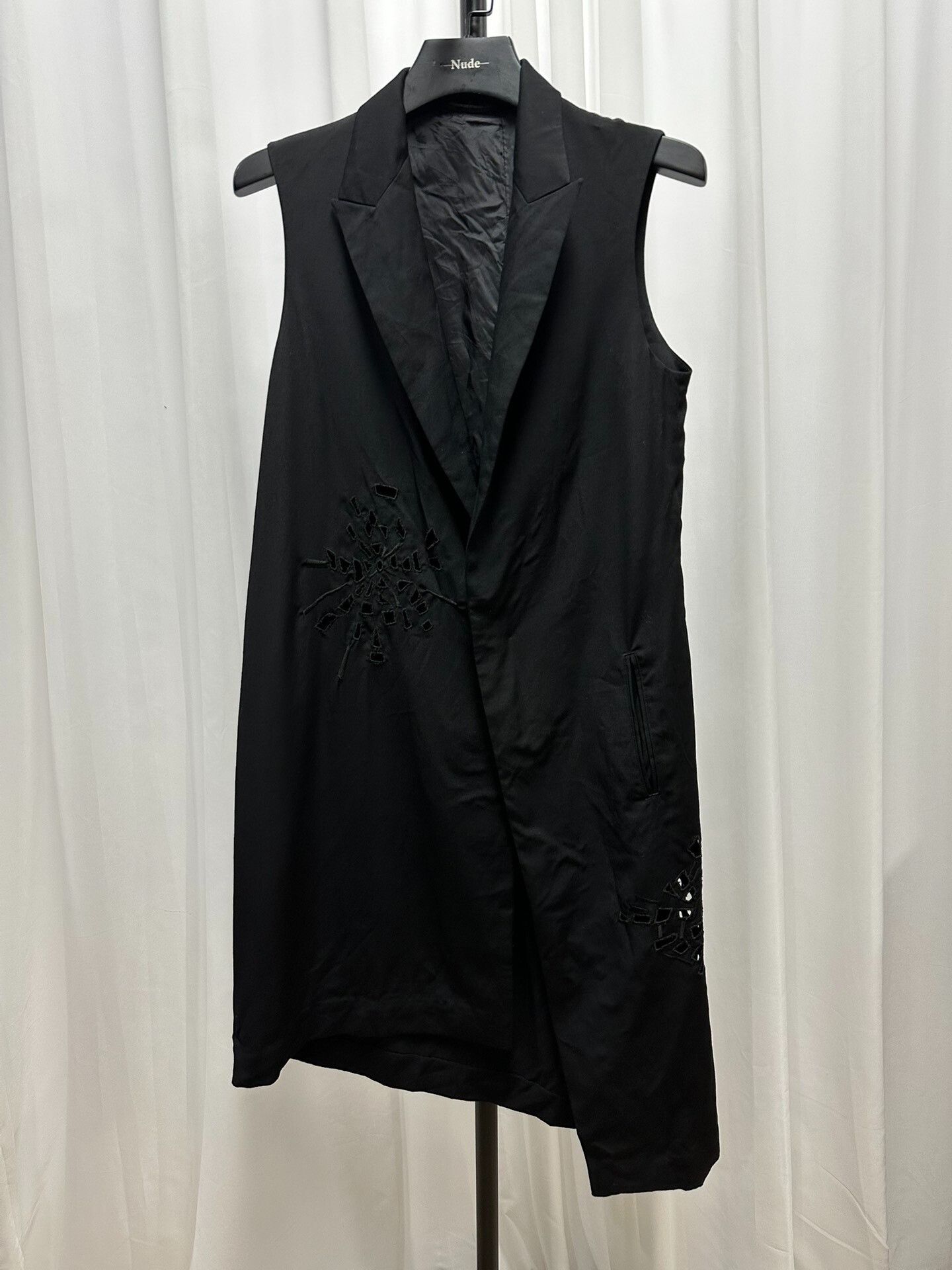 Y's Yohji Yamamoto Black Long Vest Size M / US 6-8 / IT 42-44 - 1 Thumbnail