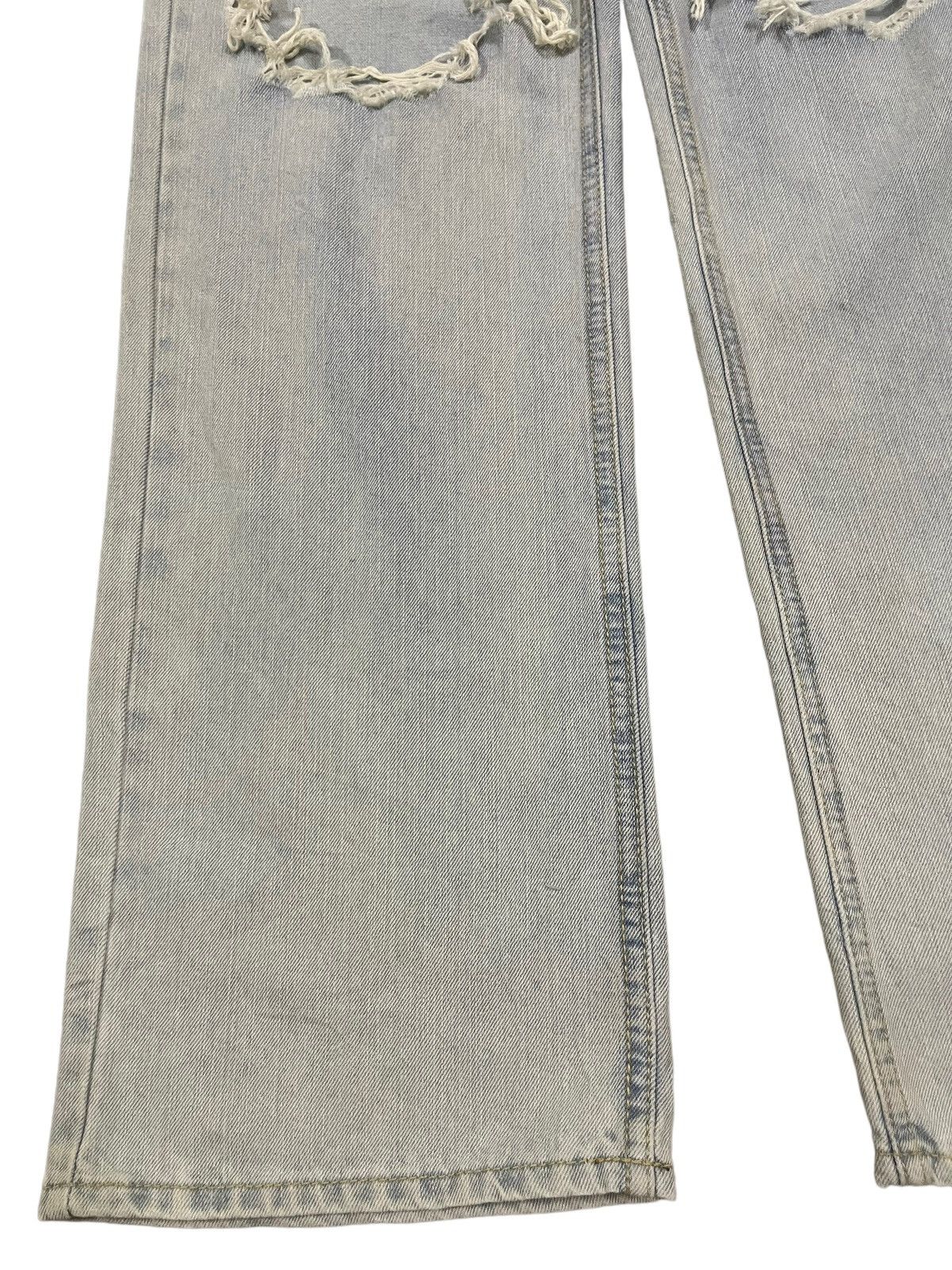 Hysteric Glamour Vintage Japanese Brand Blue Wash Distressed Baggy Jeans Size US 29 - 5 Thumbnail