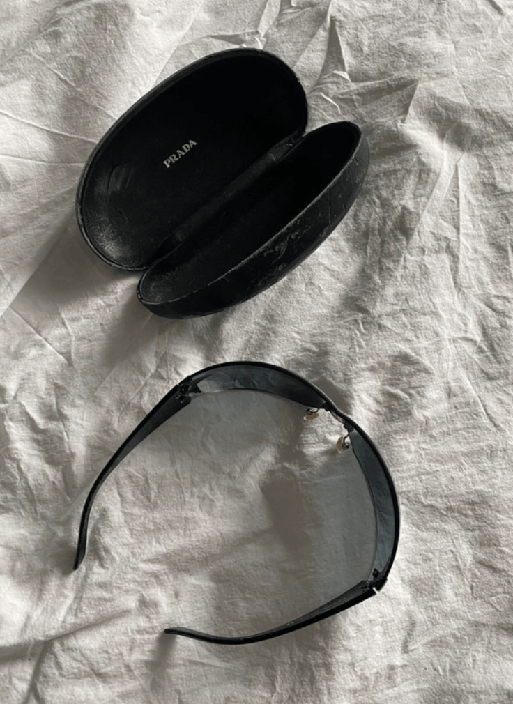Miu Miu × Prada × Vintage PRADA Sunglasses Star Mask Flame Wrap Shield Size ONE SIZE - 7 Thumbnail