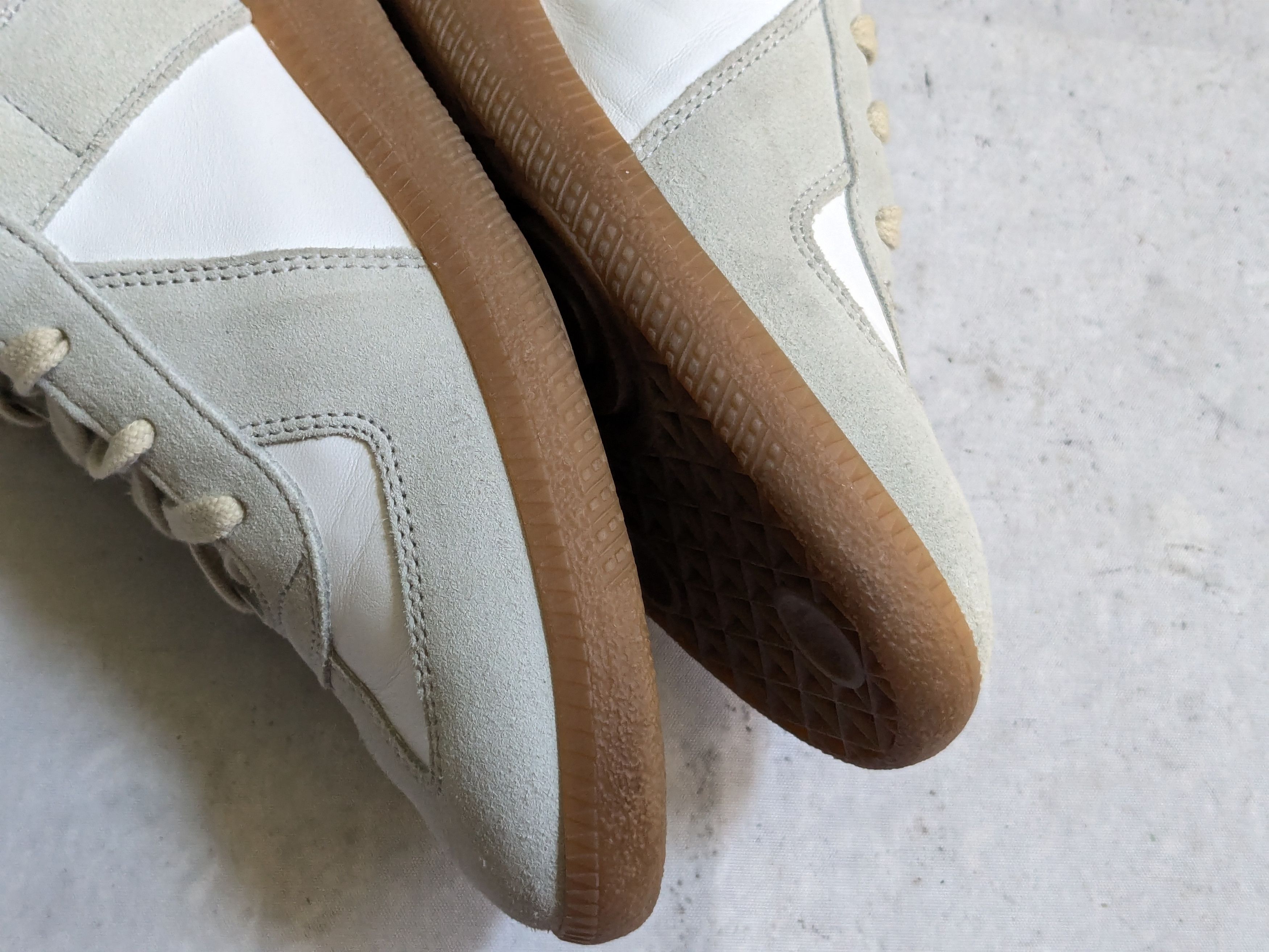 Maison Margiela Maison Margiela Replica GAT White Gray 10 43 Low Tops Gum Size US 10 / EU 43 - 10 Thumbnail