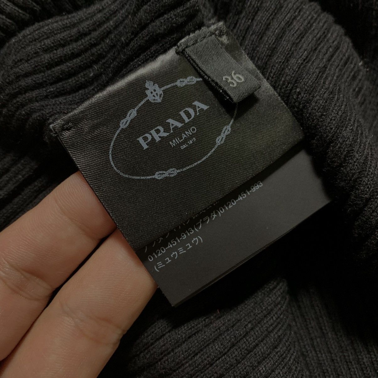 Prada 00/SS Prada Ribbed Knitted Sweater Size XS / US 0-2 / IT 36-38 - 6 Thumbnail