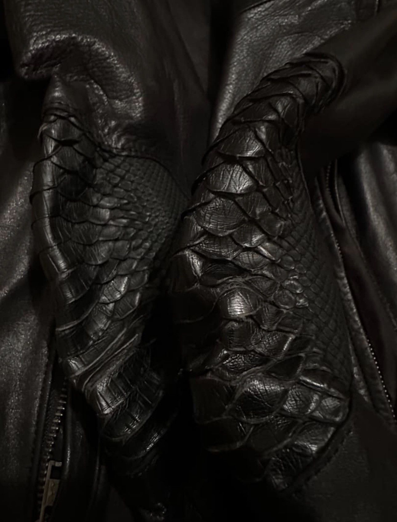 If Six Was Nine IF SIX WAS NINE bikers iguanoid leather jacket Size US S / EU 44-46 / 1 - 5 Thumbnail