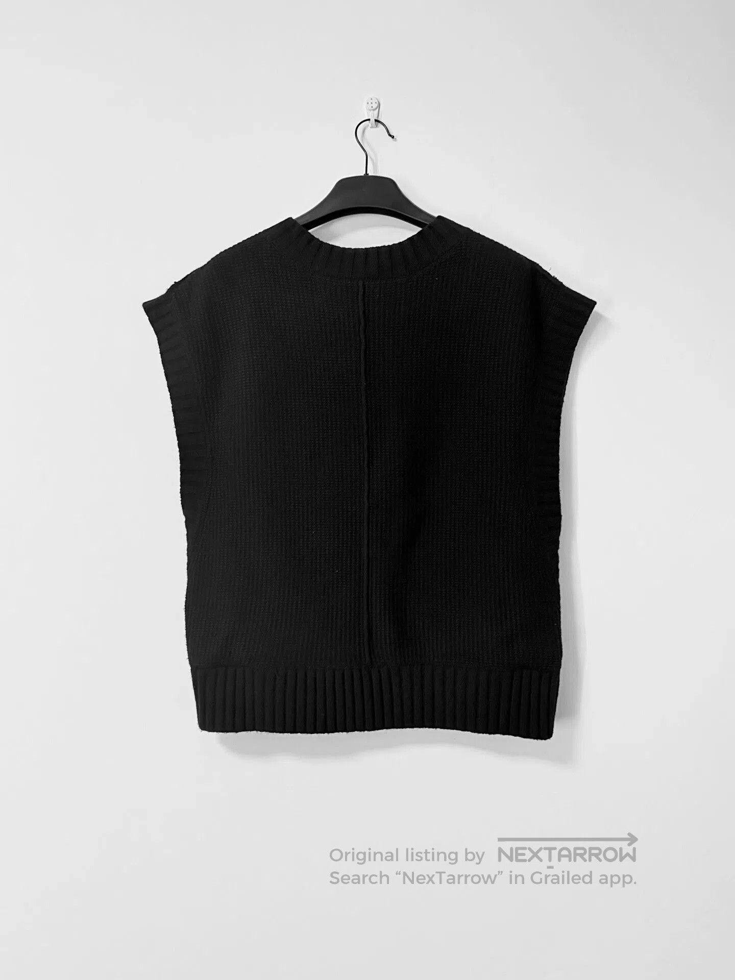 DUST Dark Avant-Garde Deconstructed Knit Vest. Size US L / EU 52-54 / 3 - 3 Thumbnail
