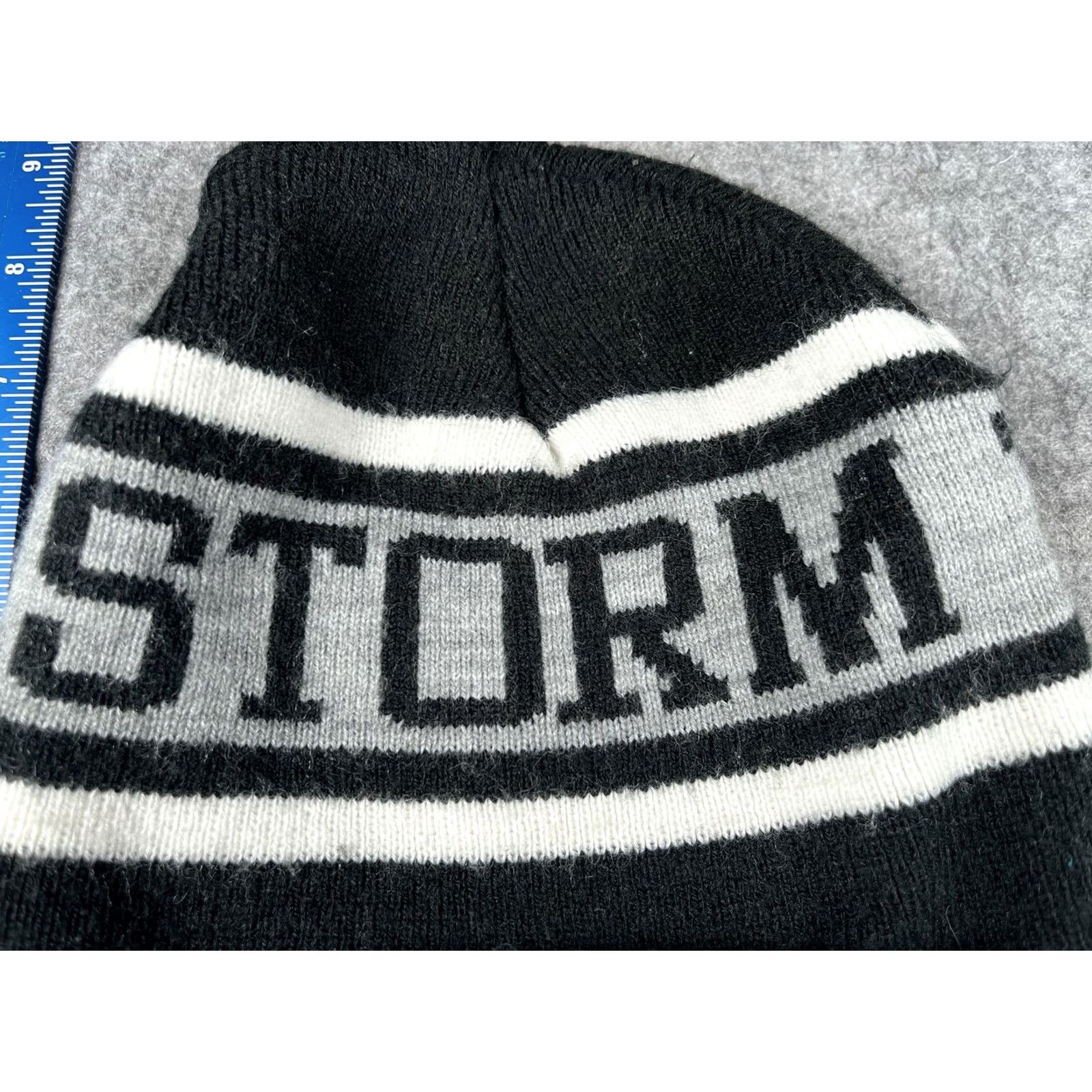 Star Wars Star Wars Beanie Mens One Size Black Striped Stormtrooper Knit Winter Casual Hat Size ONE SIZE - 3 Thumbnail