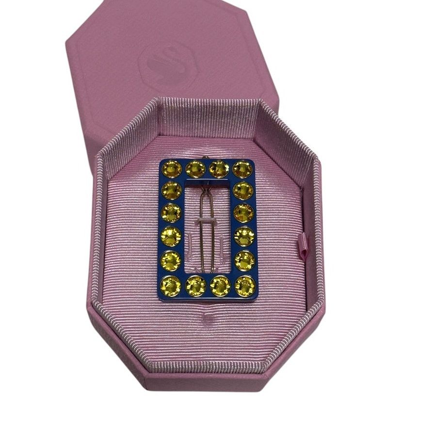 Swarovski Swarovski Hair clip Round cut, Rectangular shape, Blue Size ONE SIZE - 5 Thumbnail