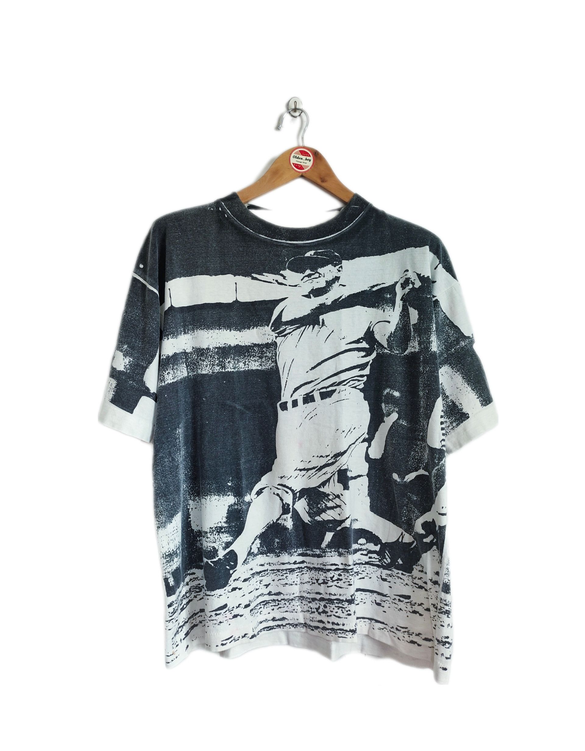 Vintage Babe Ruth All over print 90s T-Shirt