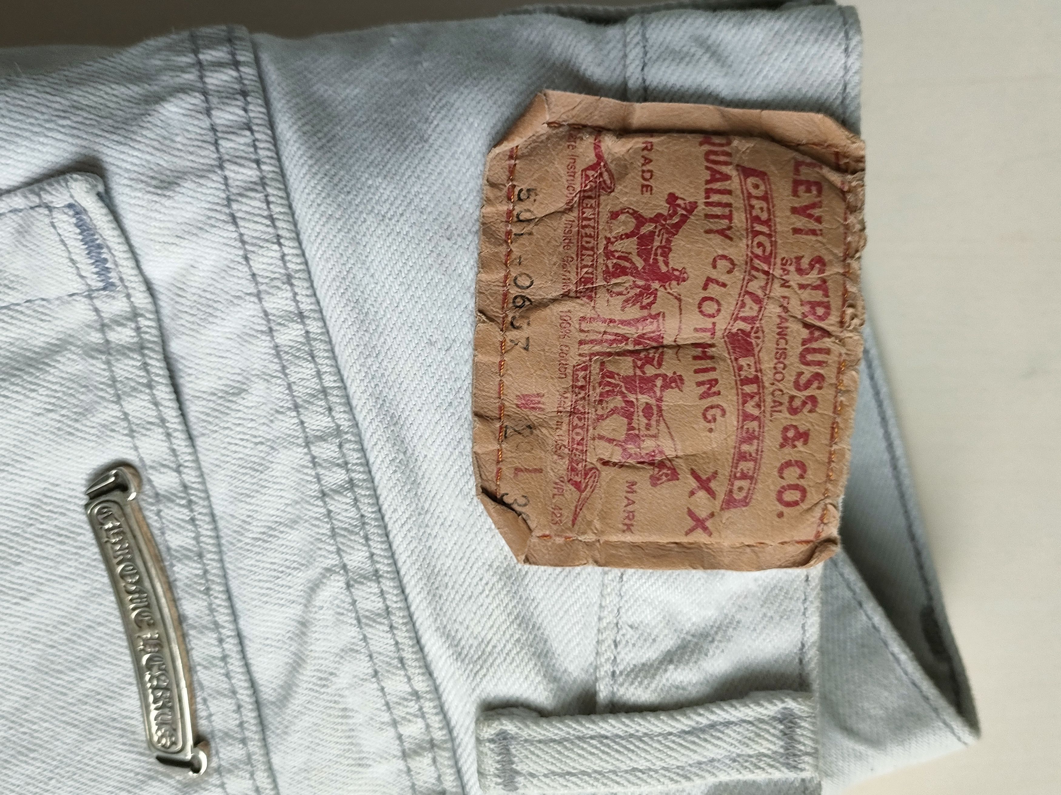 Chrome Hearts Chrome Hearts Silver Cross Patches Light Gray Jeans Size 27" / US 4 / IT 40 - 11 Thumbnail