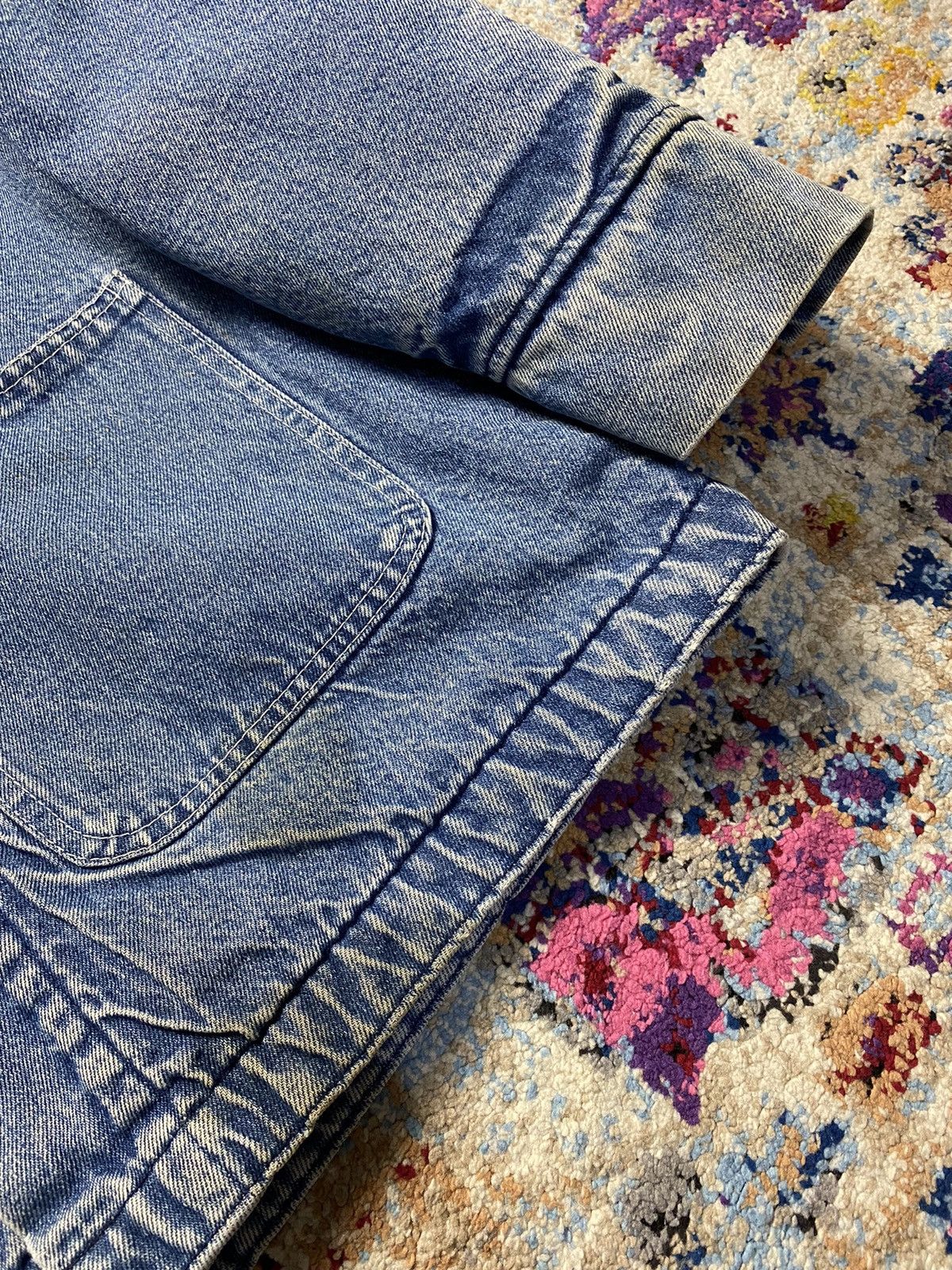 Barker × Vintage Bob Barker Co Inc 90s Denim Blanket Lined Chore Coat Size US L / EU 52-54 / 3 - 9 Thumbnail