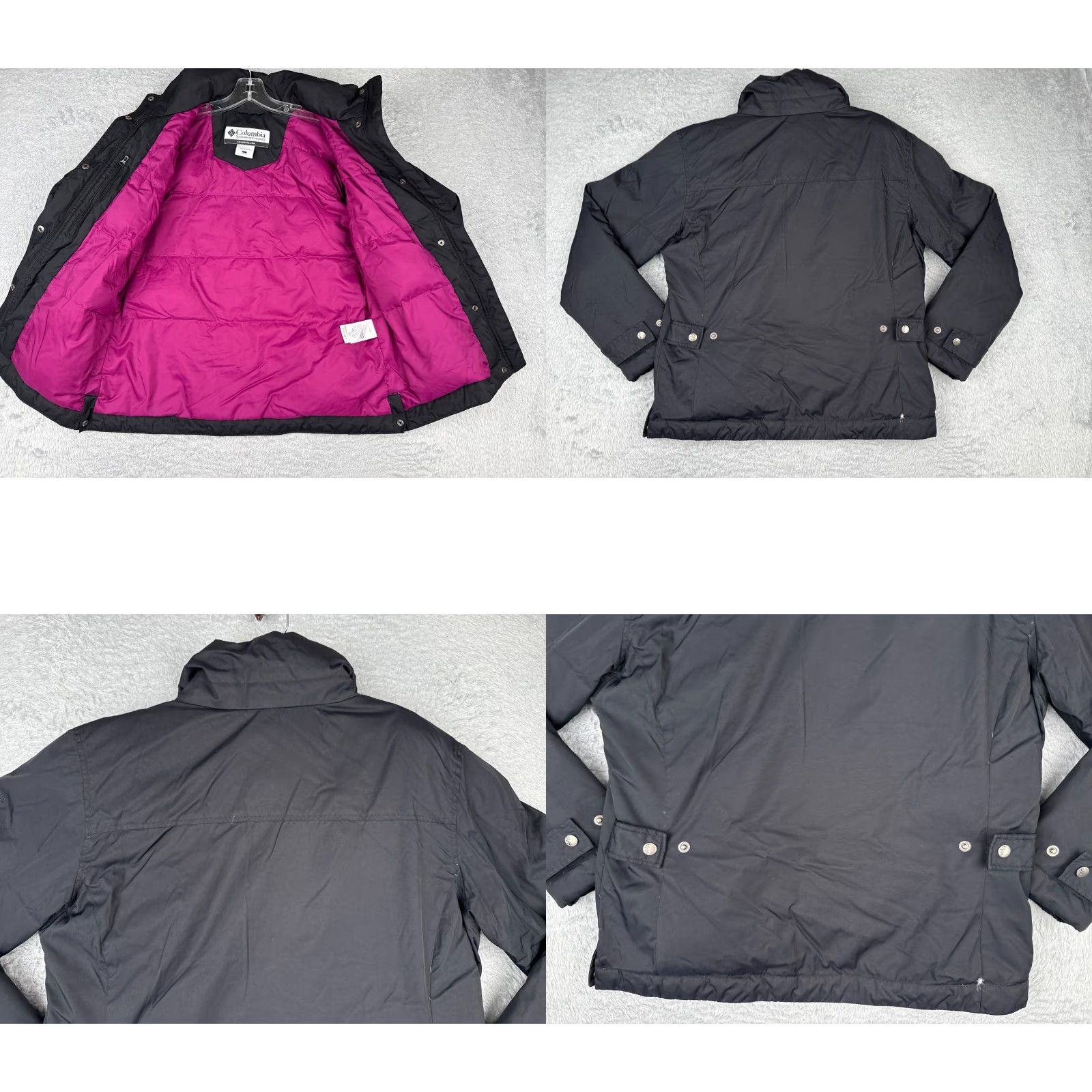 Vintage VINTAGE Columbia Jacket Women L Black Full Zip Nylon Shell Goosedown Feather Size L / US 10 / IT 46 - 9 Thumbnail