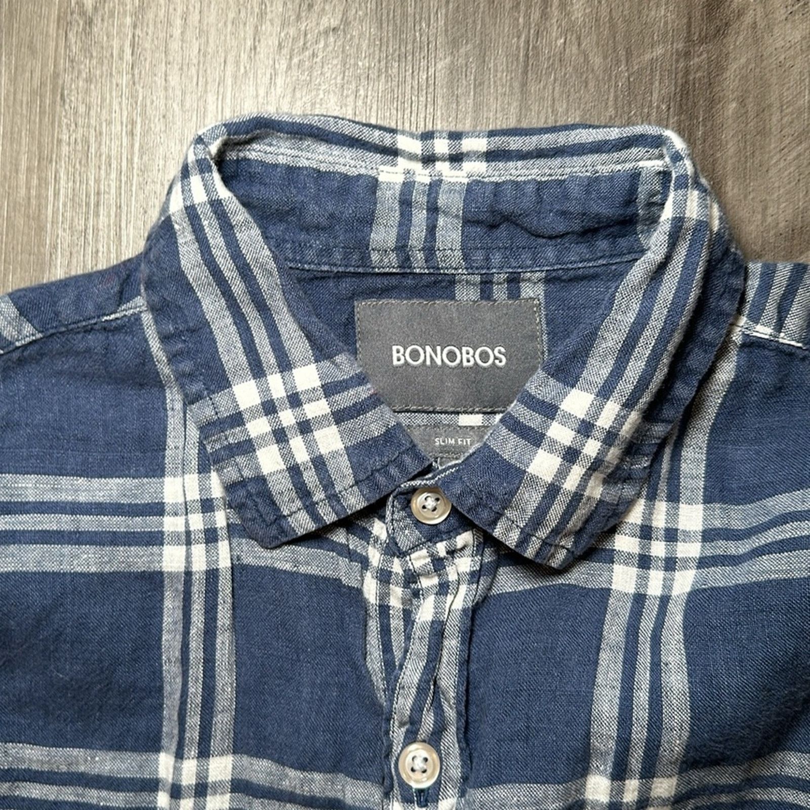 Bonobos Bonobos Linen Slim Fit Long Sleeve Button Down - Small Size US S / EU 44-46 / 1 - 6 Thumbnail