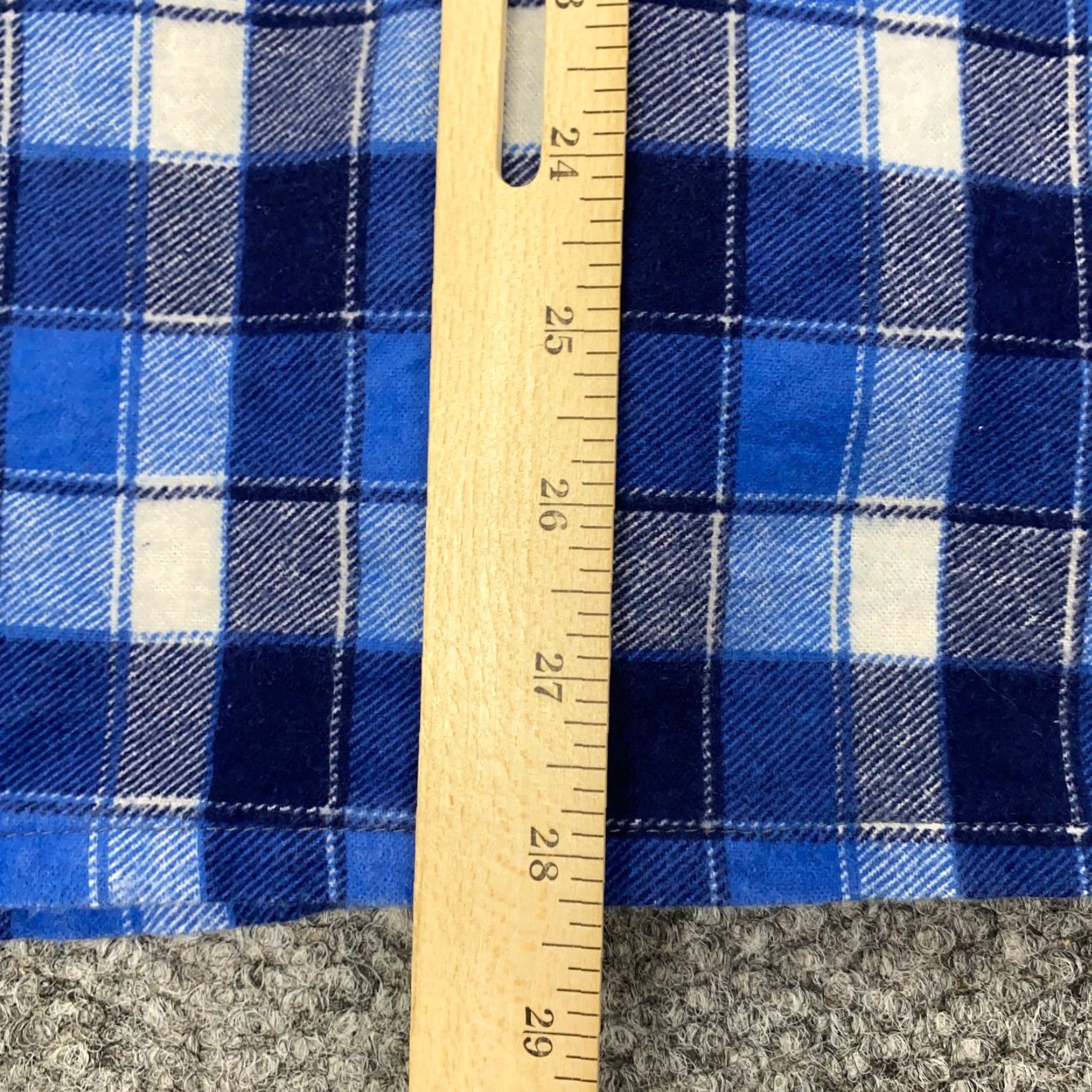 Vintage VINTAGE King Sport Shirt Mens M Blue Plaid Flannel Button-Up 80s Pockets Casual Workwear Size M Mens Size US M / EU 48-50 / 2 - 4 Thumbnail