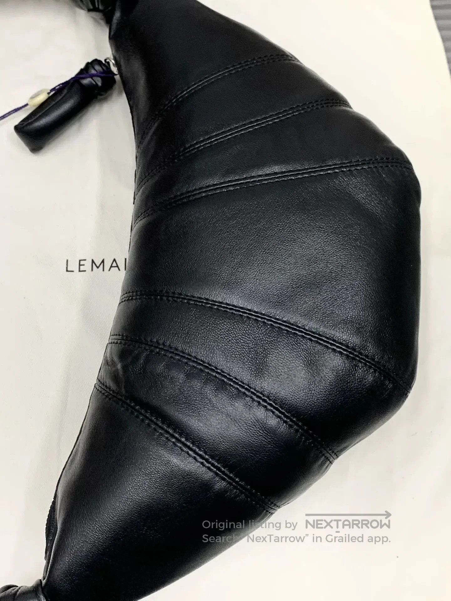 Lemaire Lemaire 25FW Small Black Croissant Bag. Size ONE SIZE - 8 Thumbnail