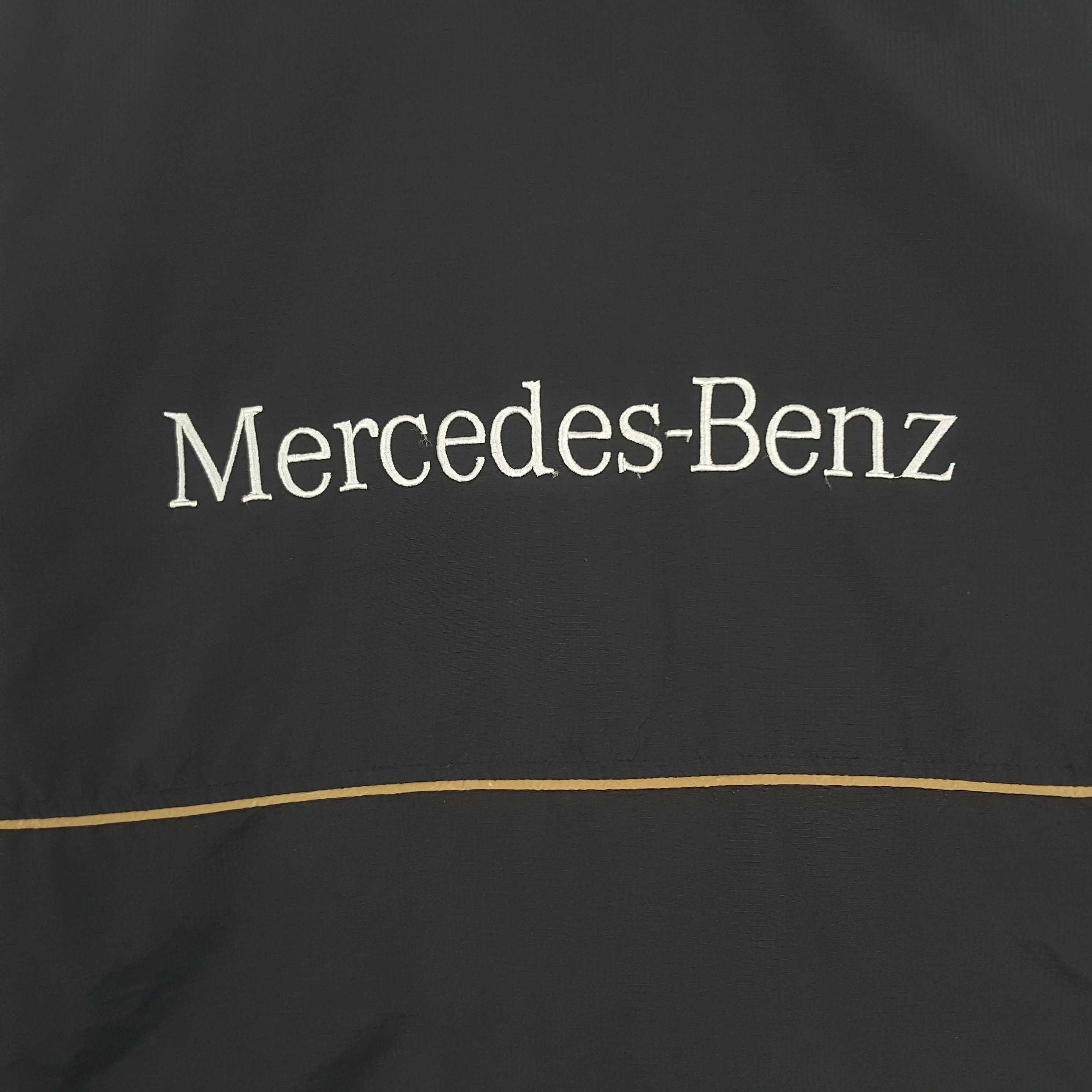 Mercedes-Benz Vintage Mercedes Benz Zipper Windbreaker Bomber Jacket Size US L / EU 52-54 / 3 - 2 Thumbnail