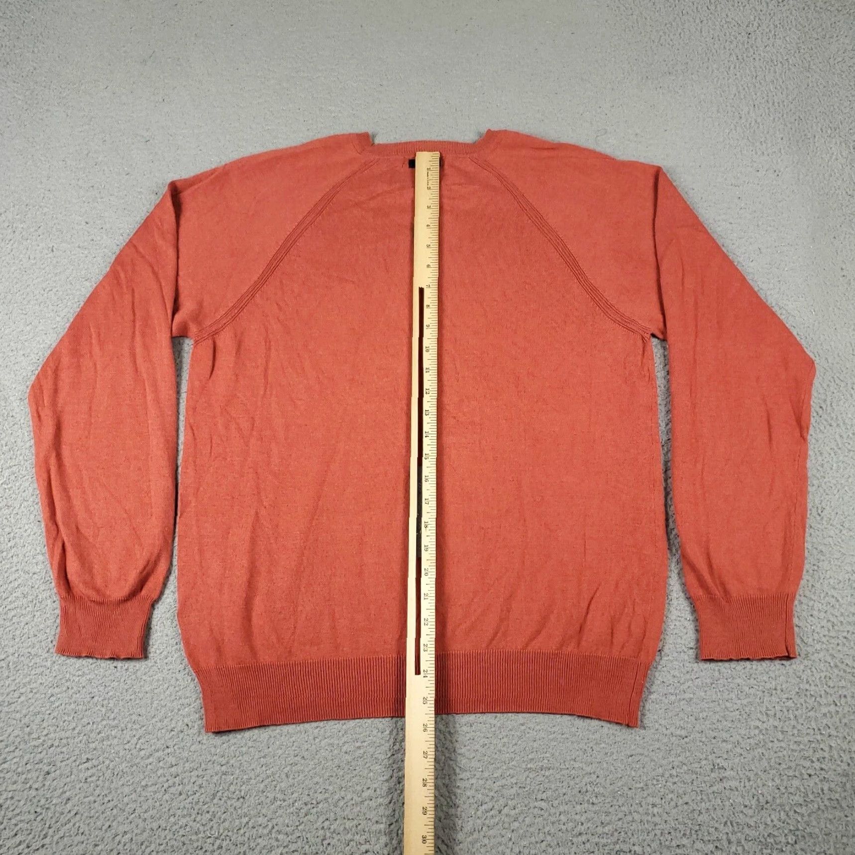 Nautica Nautica Mens Red Cable-Knit V-Neck Sweater Pullover Medium Size US M / EU 48-50 / 2 - 6 Thumbnail