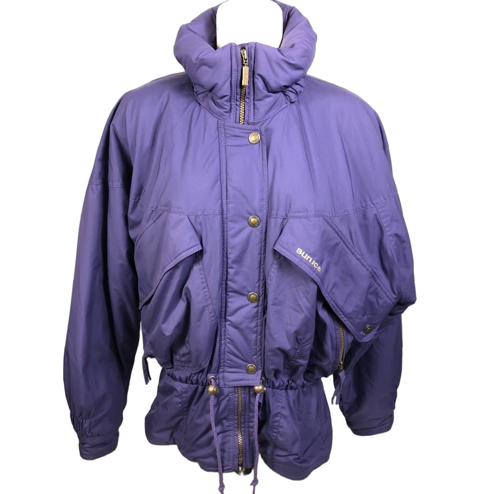 Vintage VINTAGE Sunice 1989 Purple Womens Ski Jacket Coat Hooded Thermore 12 Ski Snowboard Size XL / US 12-14 / IT 48-50 - 1 Thumbnail