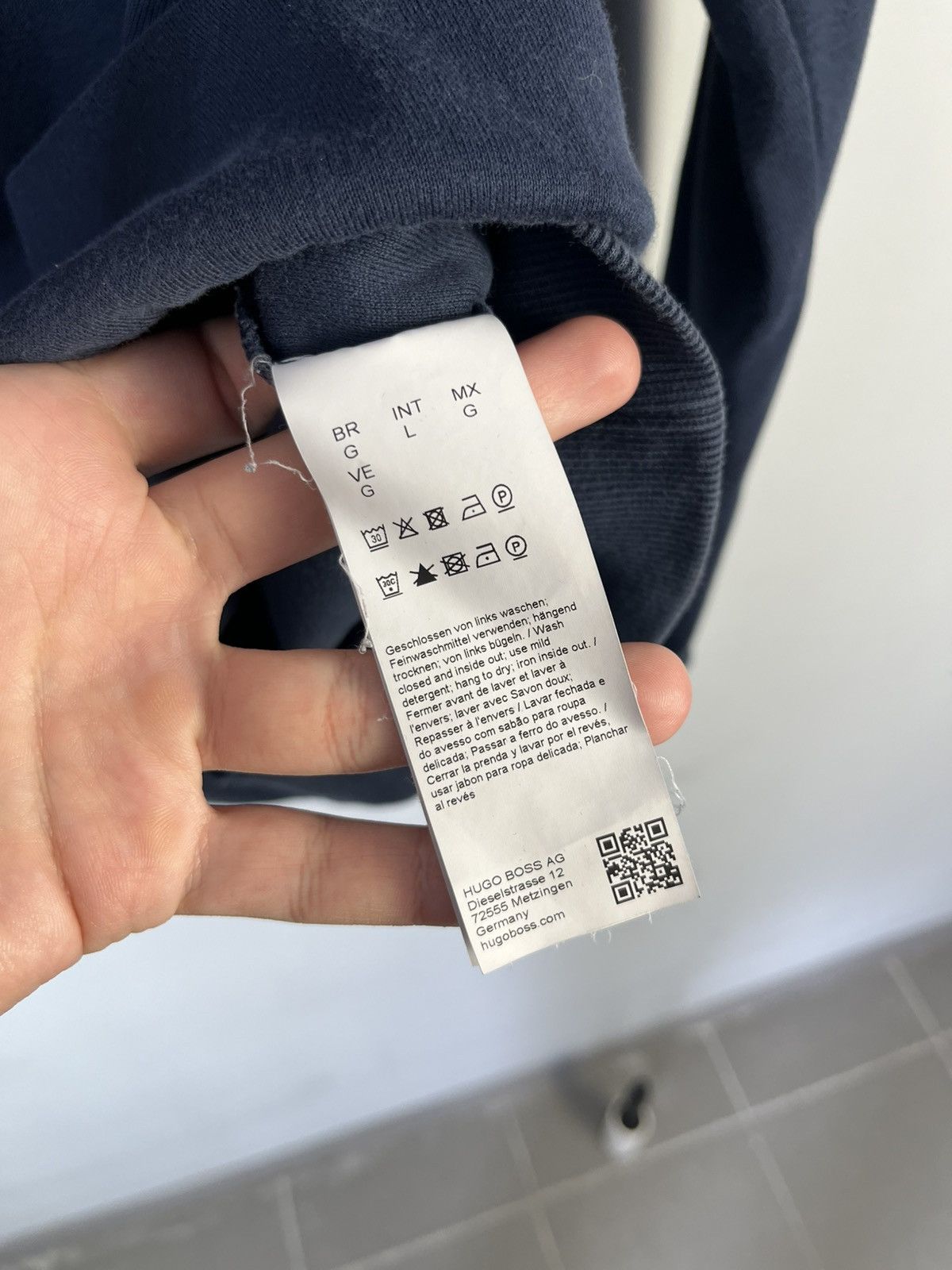 Hugo Boss Boss Hugo Boss Big Logo Cotton Sweatshirt Slim Fit Size US L / EU 52-54 / 3 - 9 Thumbnail