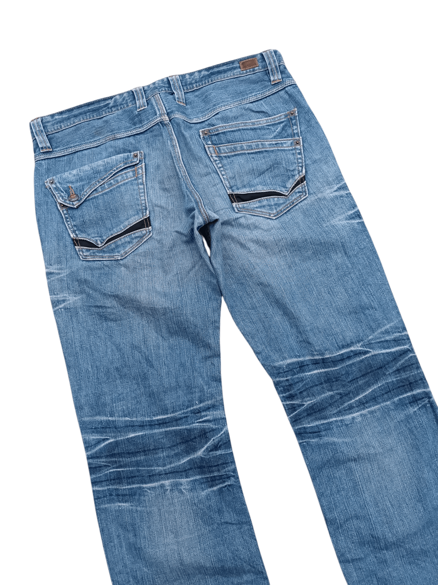 Japanese Brand FLARED 🔥 Nicole Club For Men Multi Pocket Whiskers Denim Size US 34 / EU 50 - 5 Thumbnail