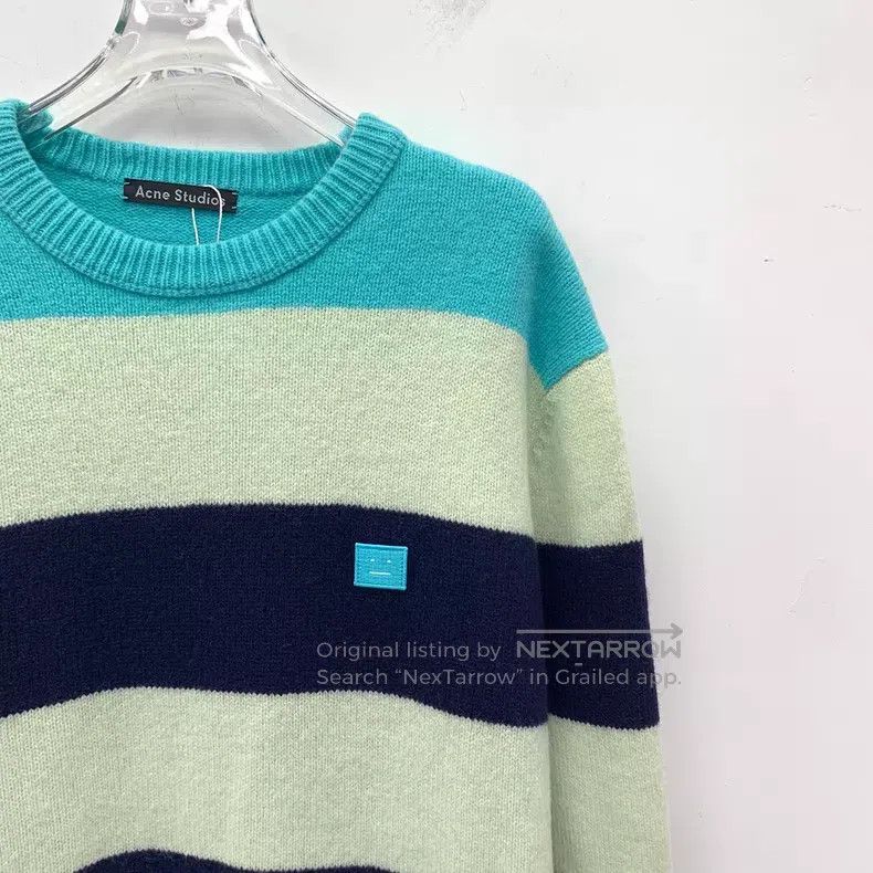 Acne Studios Acne Studios Color Block Striped Smiling Face Embroidered Size S / US 4 / IT 40 - 3 Thumbnail