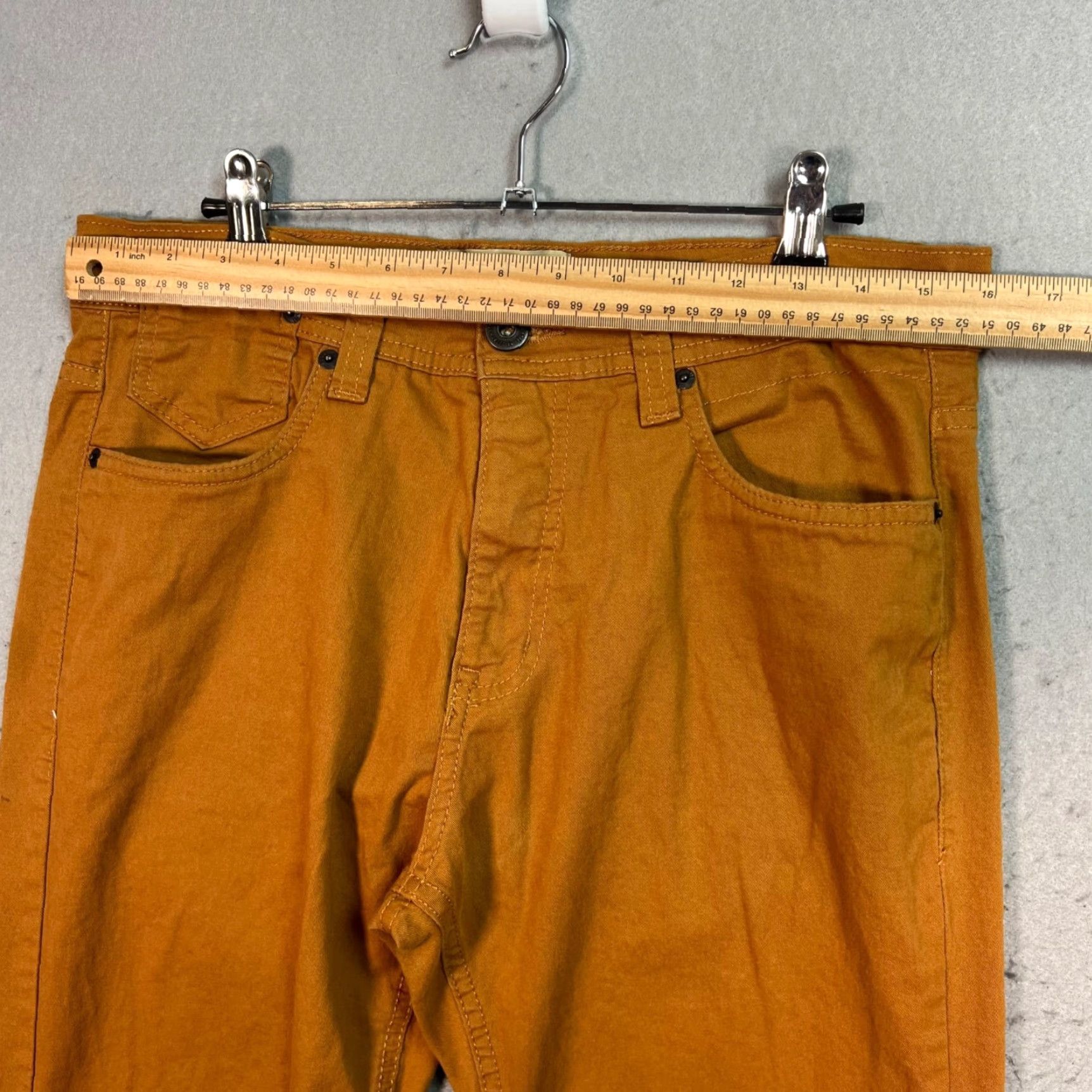 Vintage VINTAGE Blue Steel Pants Chino Adult Mens 40 Brown Cotton Blend Skinny Front Flat 33in Inseam Mens Size US 40 / EU 56 - 6 Thumbnail