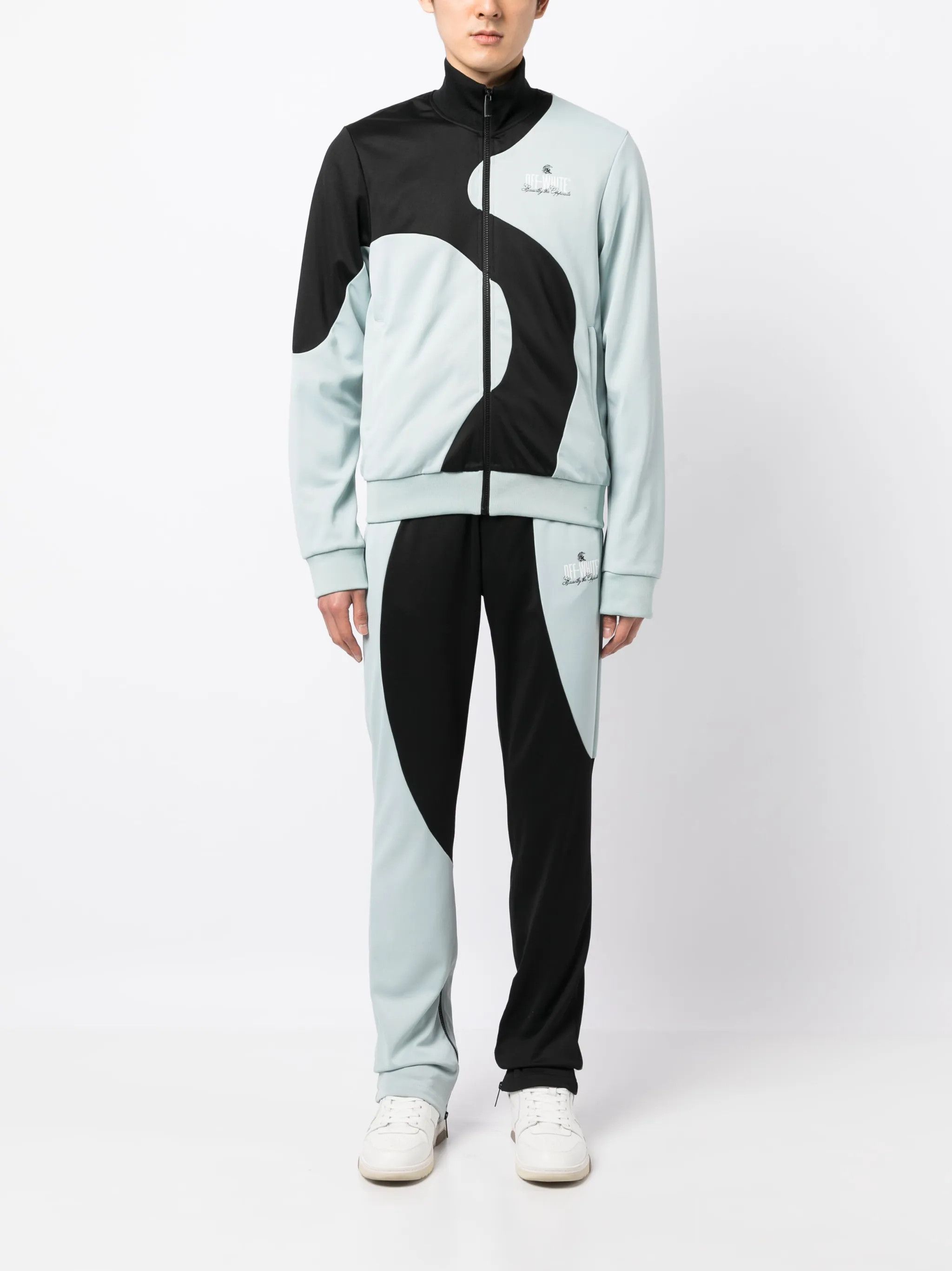 Off-White o1y0225 Logo Jogger & Sweatpant in Sky Blue/Black Size US 32 / EU 48 - 5 Thumbnail