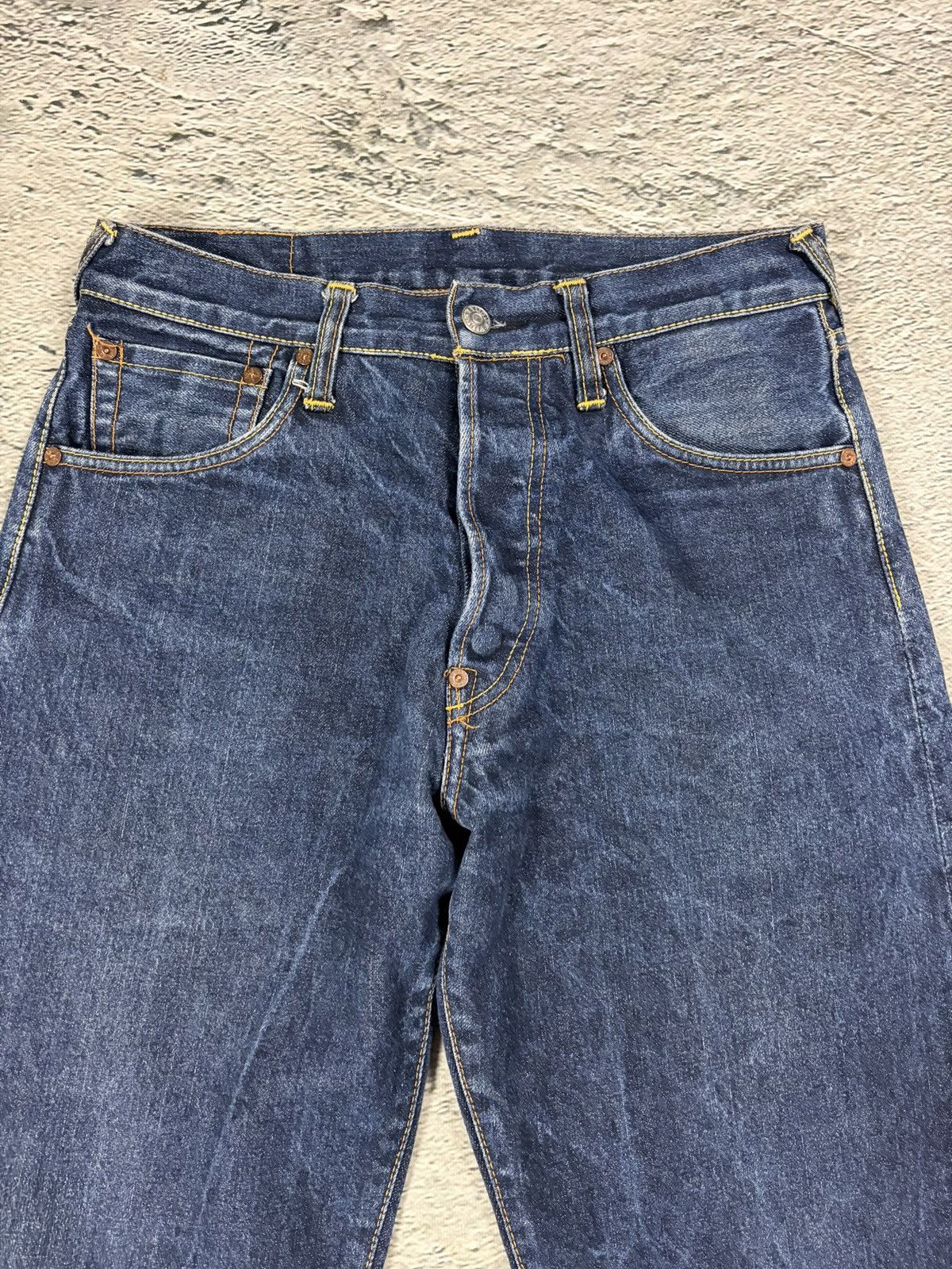Evisu Evisu jeans vintage handpainted seagull logo selvedge white Size US 30 / EU 46 - 7 Thumbnail