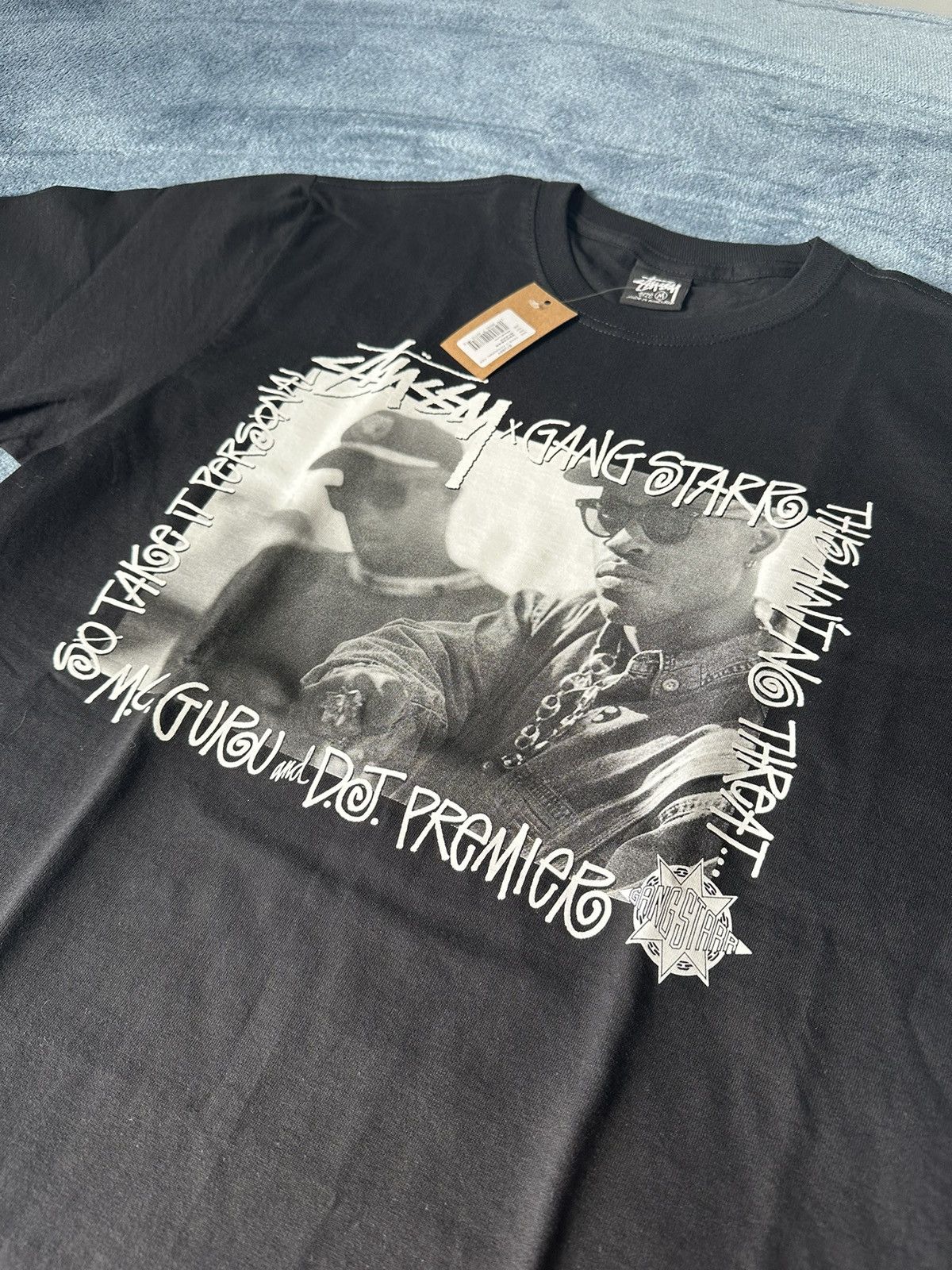 image of Stussy Gang Starr Take It Personal Tee in Black, Men's (Size Medium)