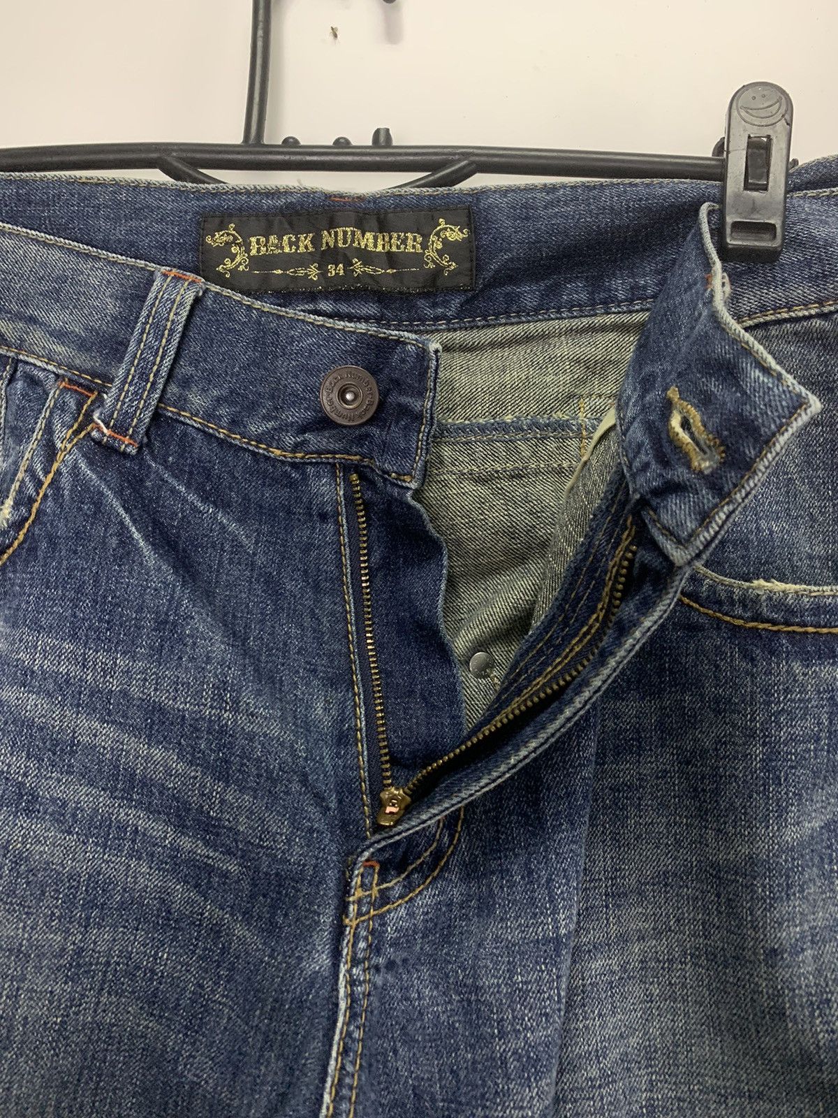 Vintage Back Number Distress Jeans Size US 34 / EU 50 - 7 Thumbnail