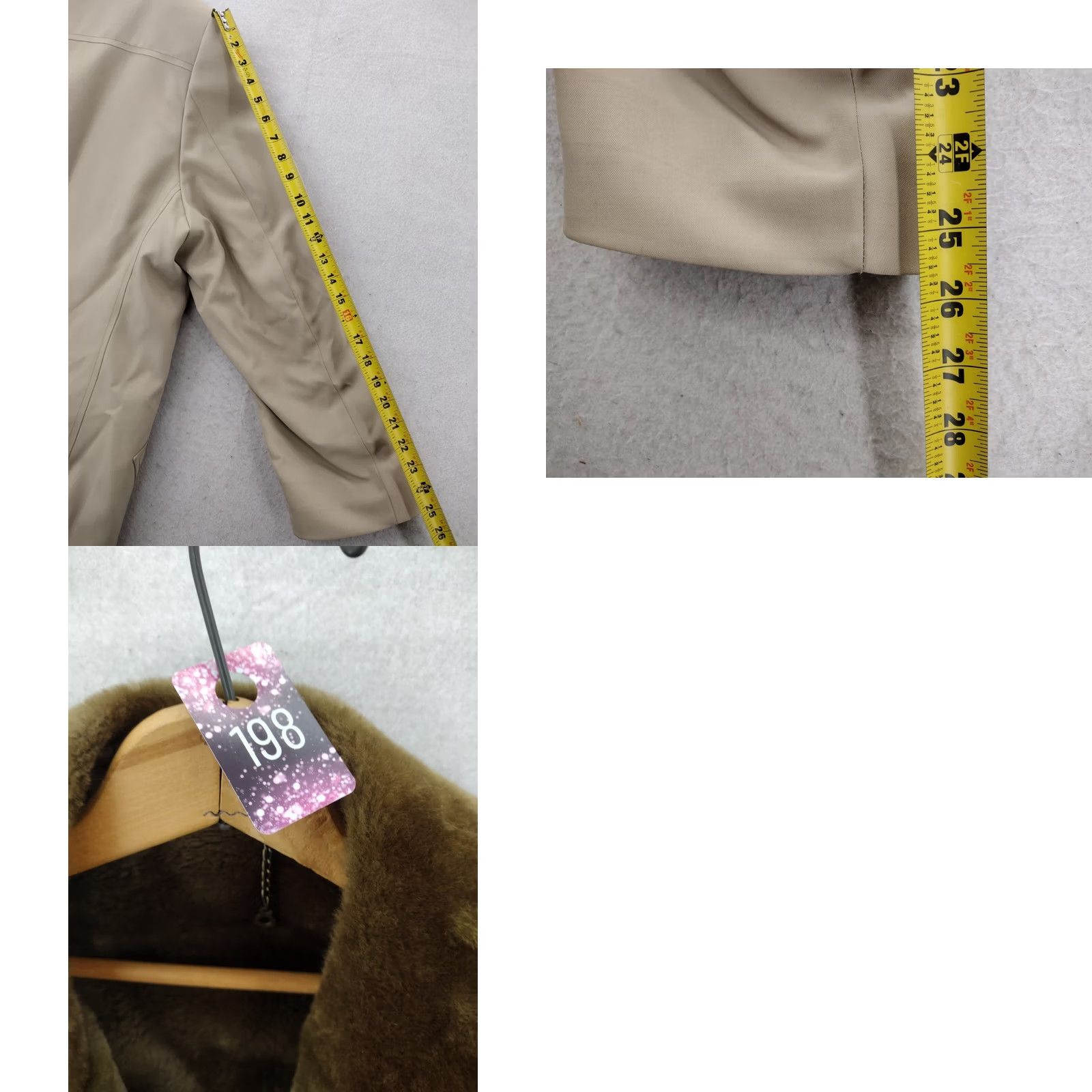 Vintage Driving Coat Mens 46 Long Brown Khaki Faux Fur Lined Big Buttons Deep Pockets Coat Mens 46 Long Brown Faux Fur Lined Canvas Cotton Blend XXL? Size US S / EU 44-46 / 1 - 10 Thumbnail