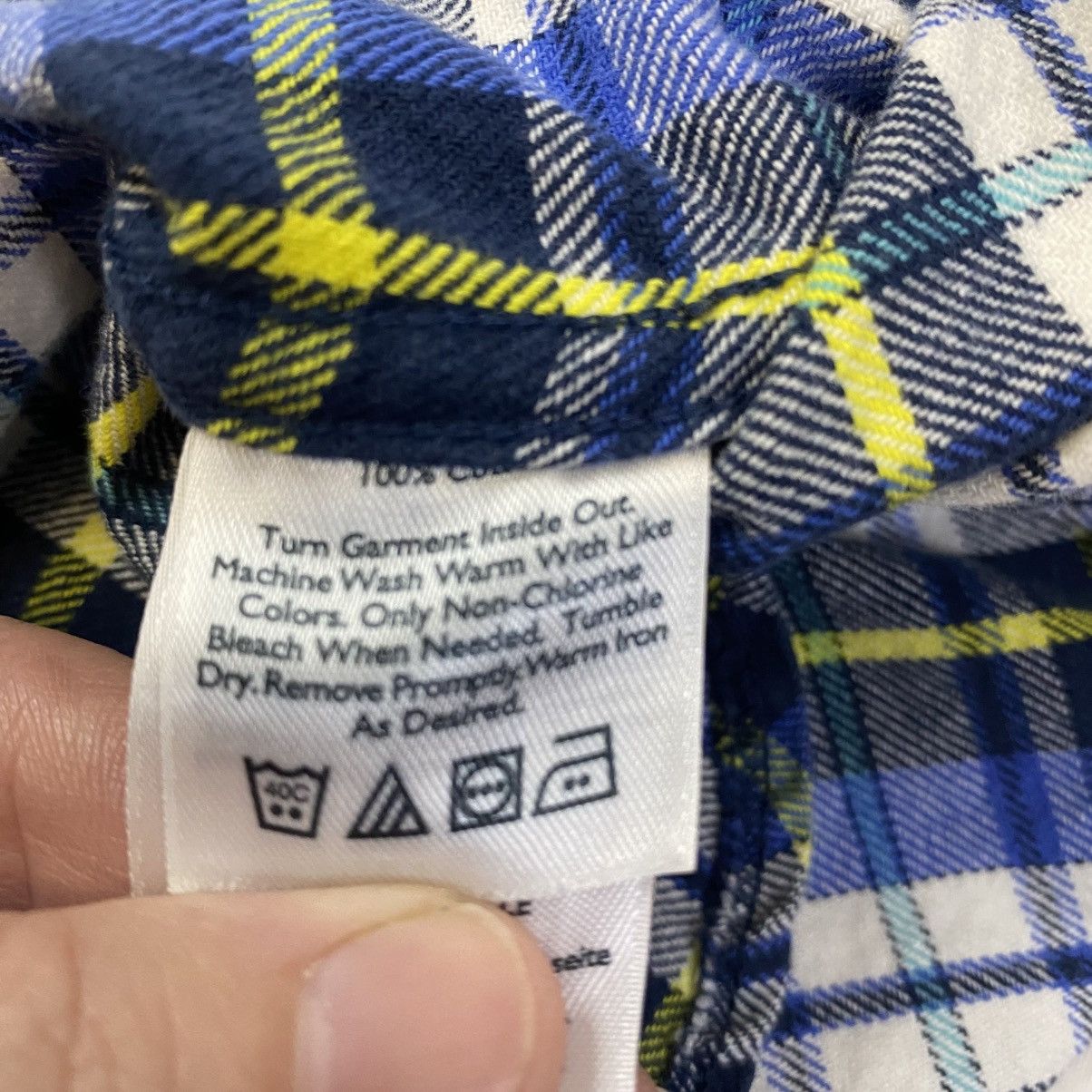 Eddie Bauer Eddie Bauer Dress Shirt Mens Plaid Sz XL Blue Yellow *FLAW Size US XL / EU 56 / 4 - 7 Thumbnail