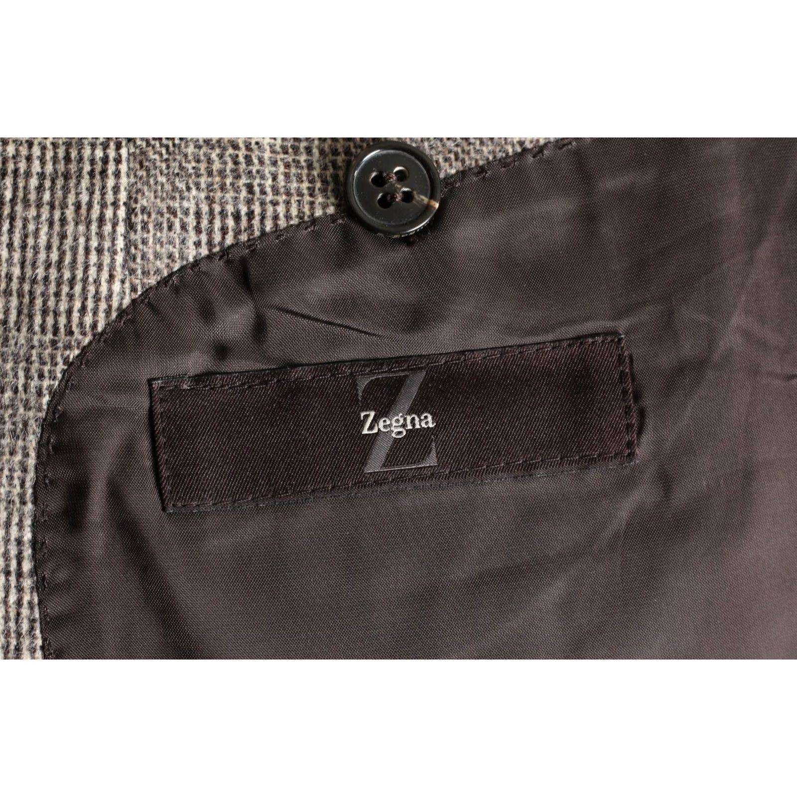Z Zegna Z ZEGNA Classic Wool Angora Check Blazer Jacket Men Size 52 L MJ4501 Size 52R - 6 Thumbnail