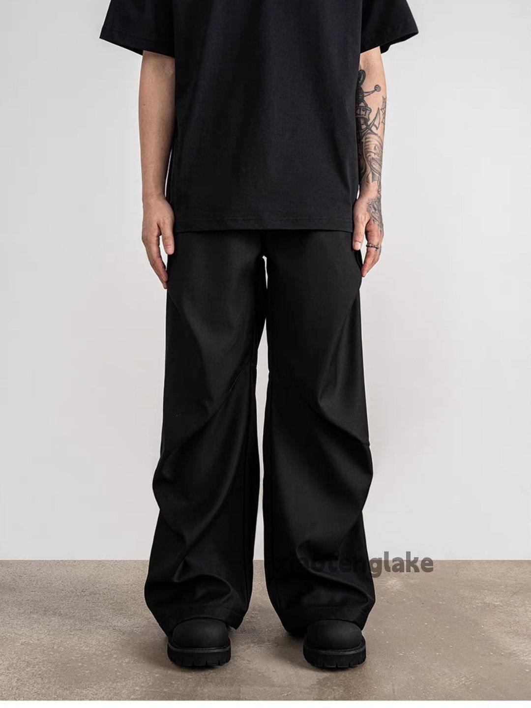 Designer × Japanese Brand × Vintage utility skate hiphop loose baggy pleated flared pants Size US 32 / EU 48 - 3 Thumbnail