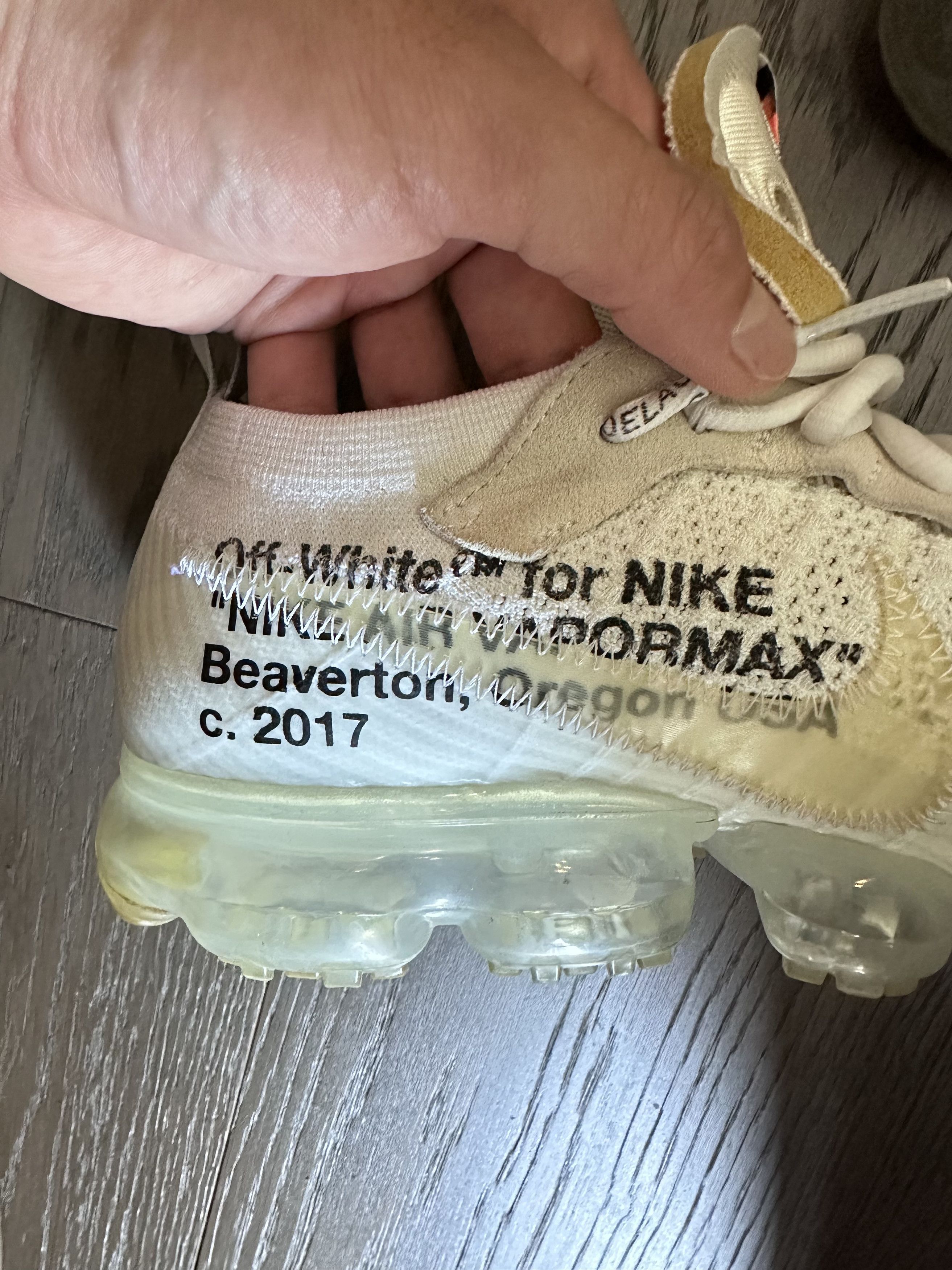 Nike × Off-White Nike Off White VaporMax White 2018 Size US 10.5 / EU 43-44 - 15 Thumbnail