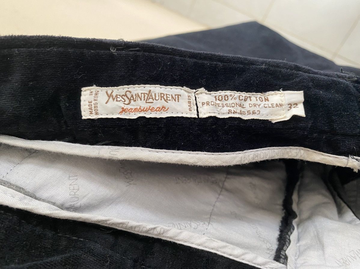 Yves Saint Laurent YSL Velvet Sidetape Pant Size US 31 - 12 Thumbnail