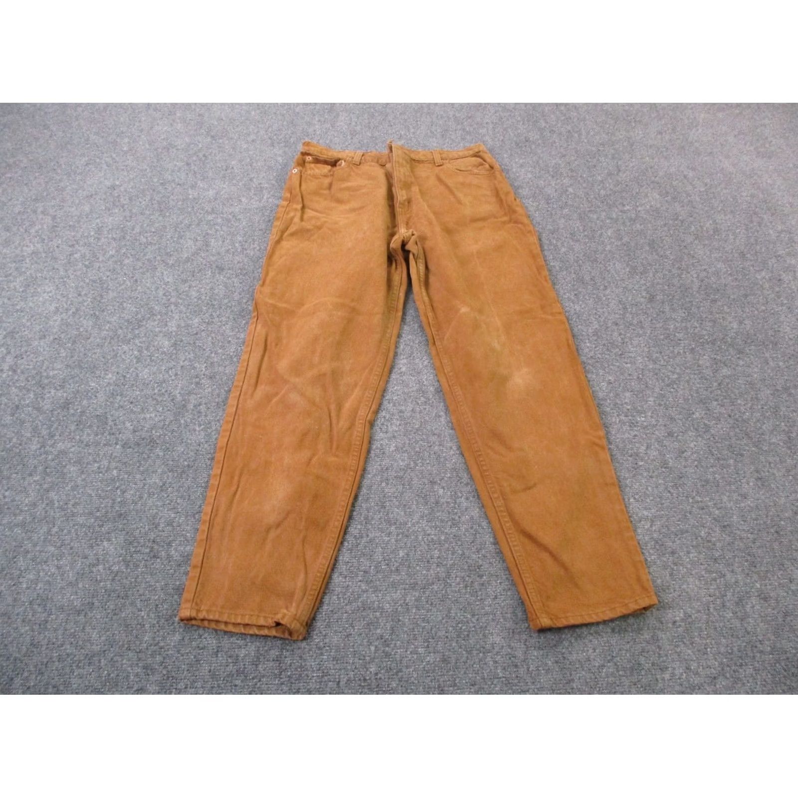 Levi's VINTAGE Levi's Jeans Womens 16 Denim Brown 30in Inseam Straight 551 Relaxed Tapered Button Zip Country of Origin United States Size 24" / US 00 / IT 34 - 2 Thumbnail