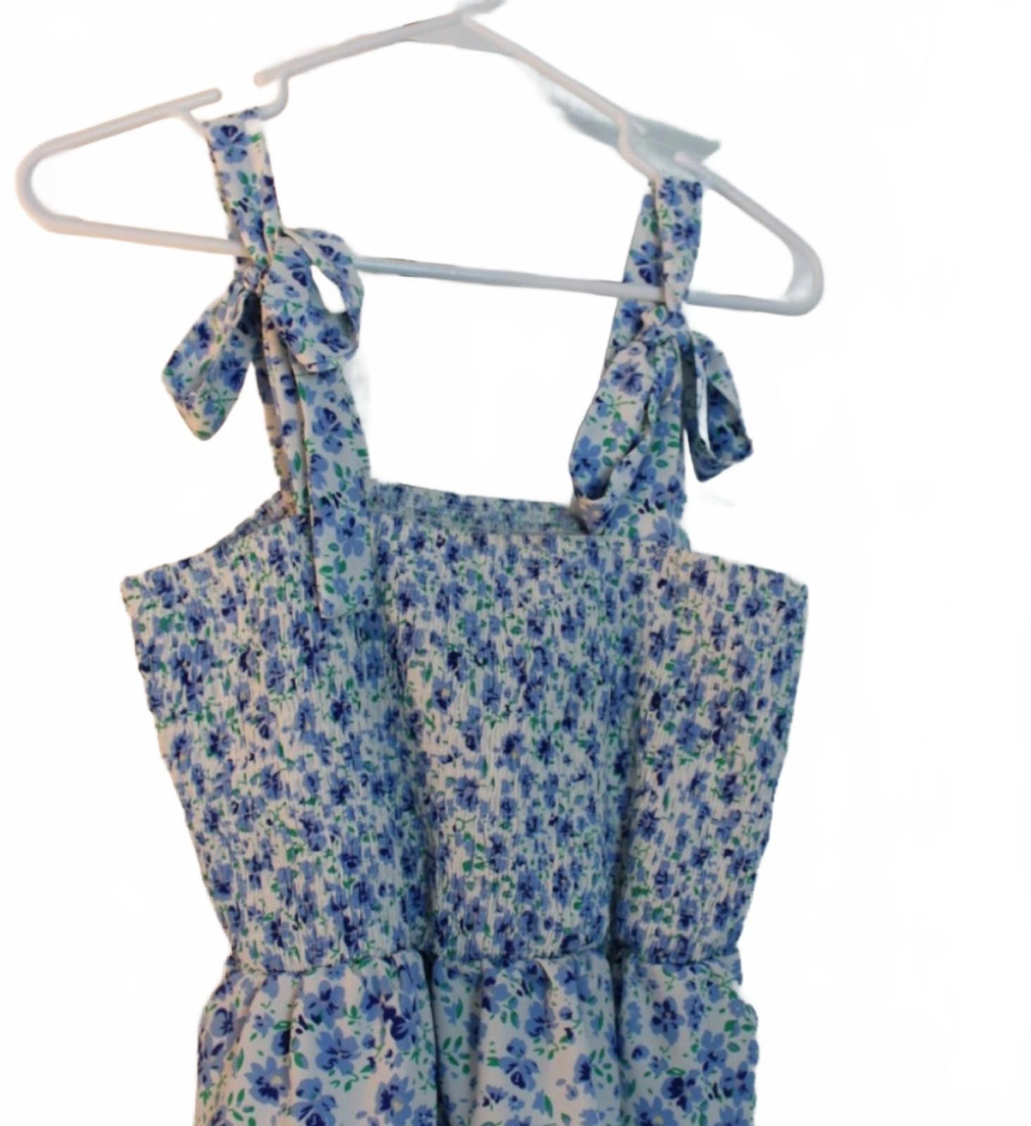 Shein NWOT SHEIN Women's Floral Print Sleeveless Top Tie Straps S Size S / US 4 / IT 40 - 5 Thumbnail